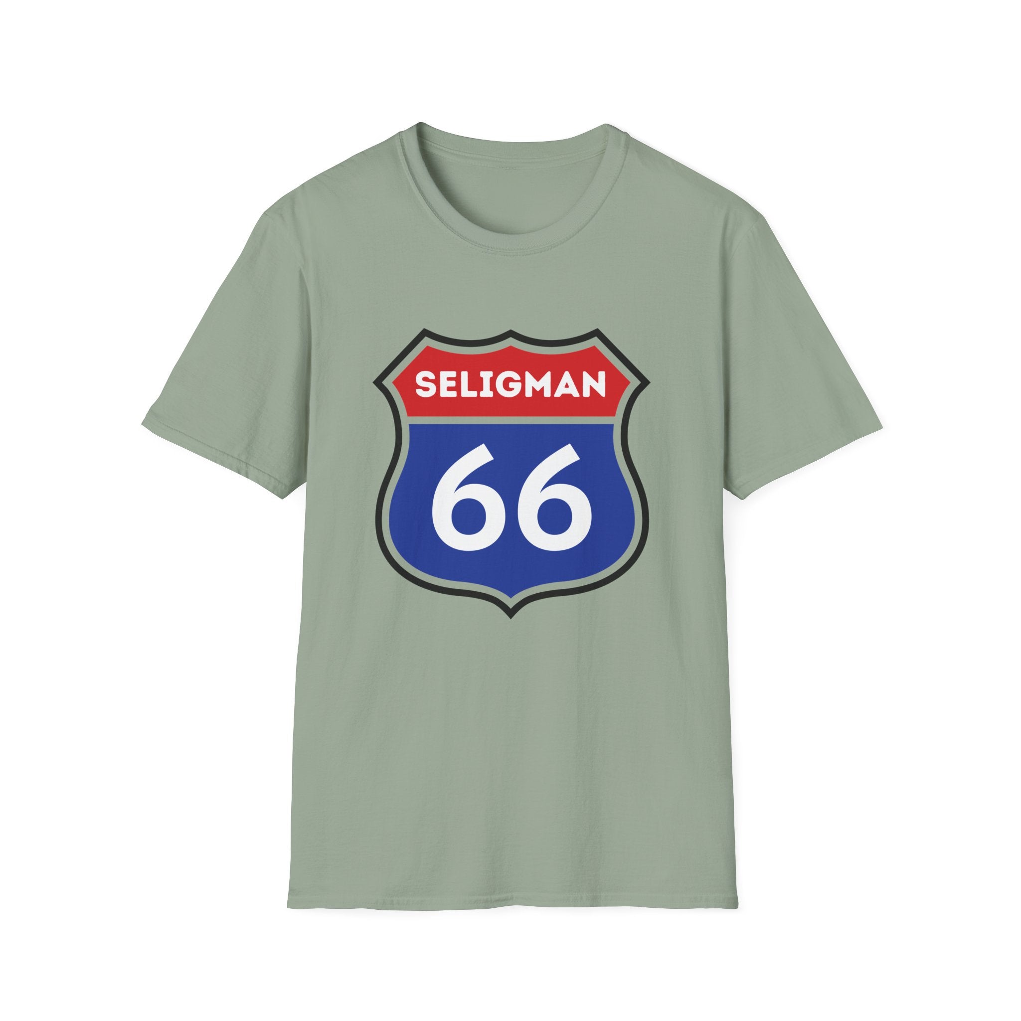 Seligman 66 Shield T-Shirt | Route 66 Roadsign Tee