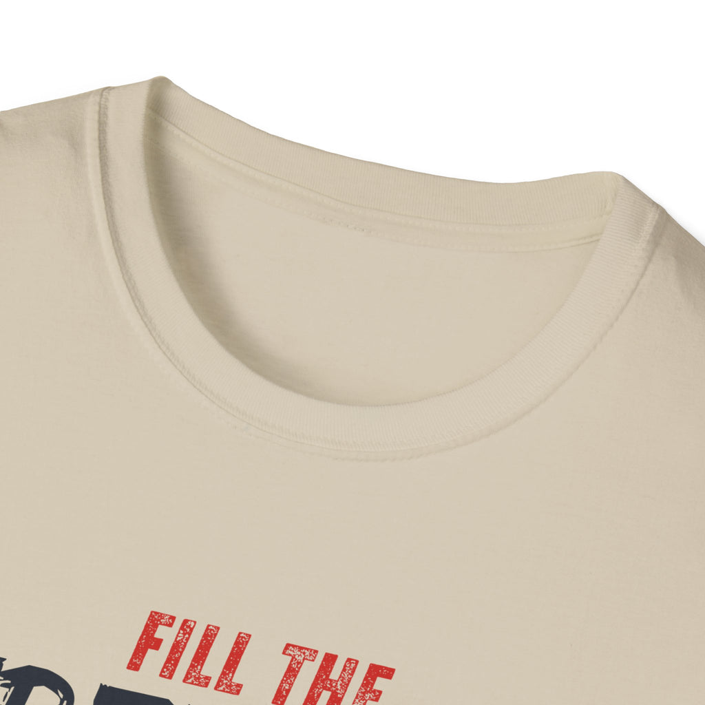 Fill the Freedom Vintage Car T-Shirt | American Flag Wings Chicago to Santa Monica