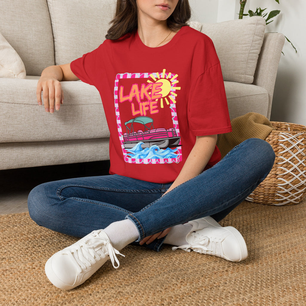 Lake Life Pontoon Boat T-Shirt | Summer Lake Vibes