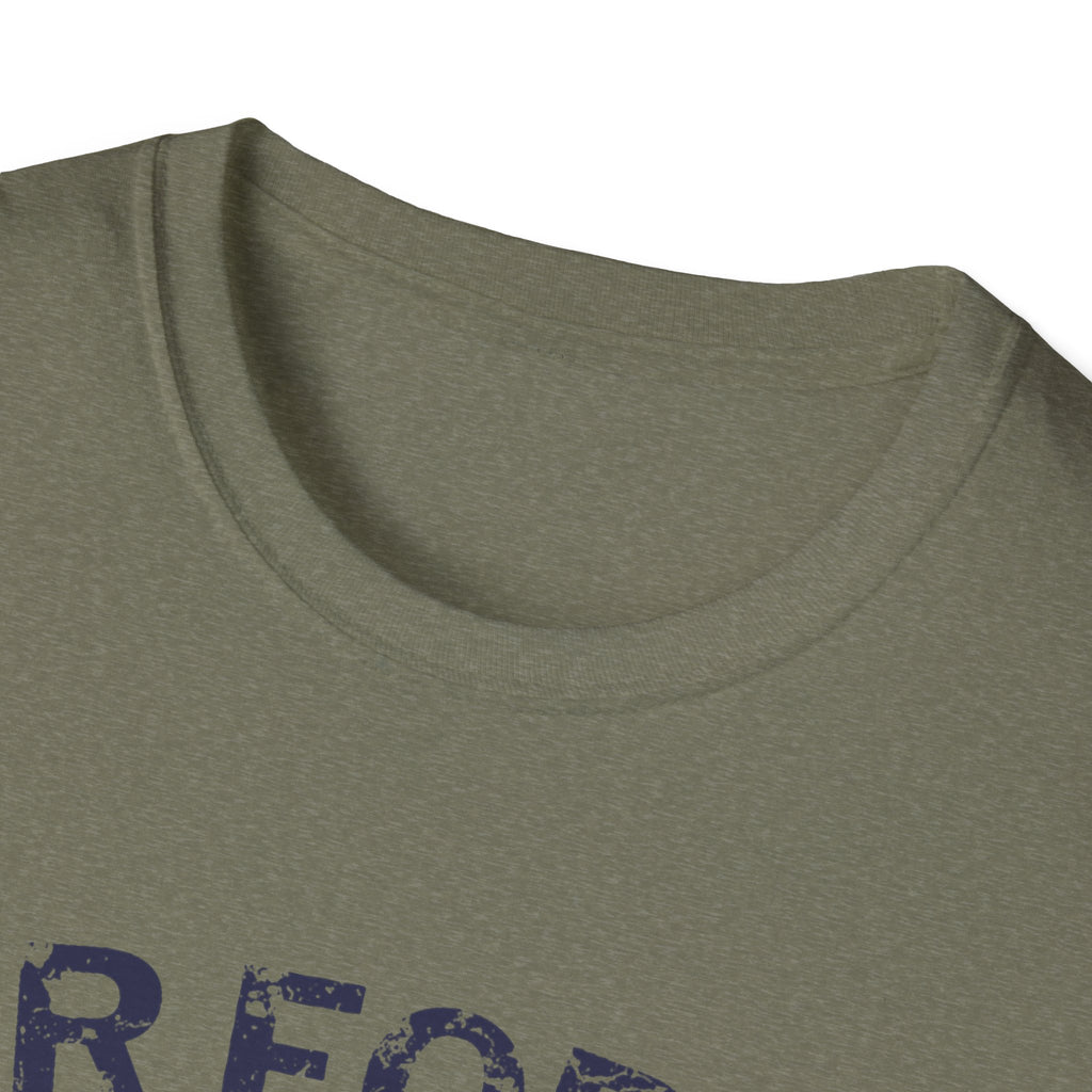 Air Force Veteran Distressed Logo T-Shirt | Military Star Stripe Tee