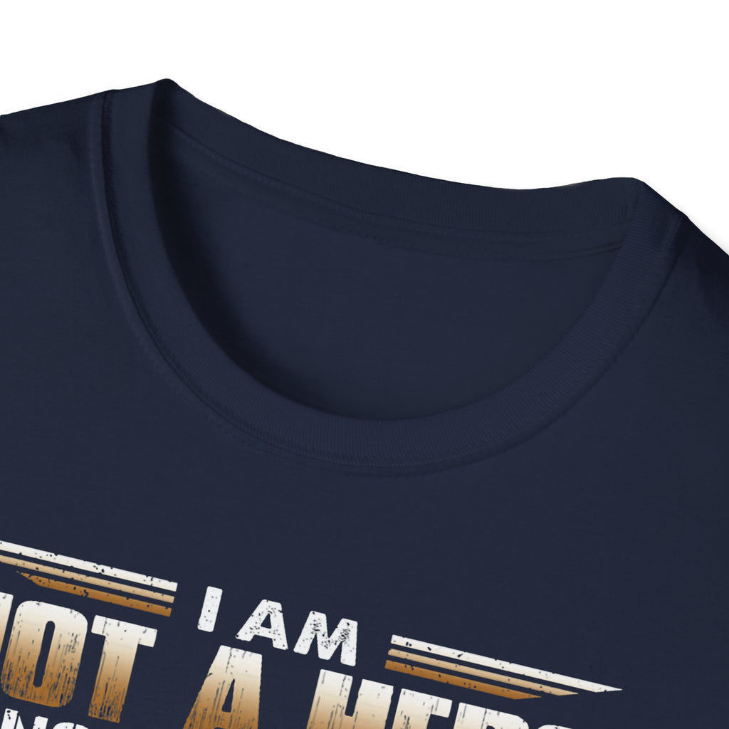 I Am Not a Hero I Am a U.S. Veteran T-Shirt | American Flag Soldier Tee