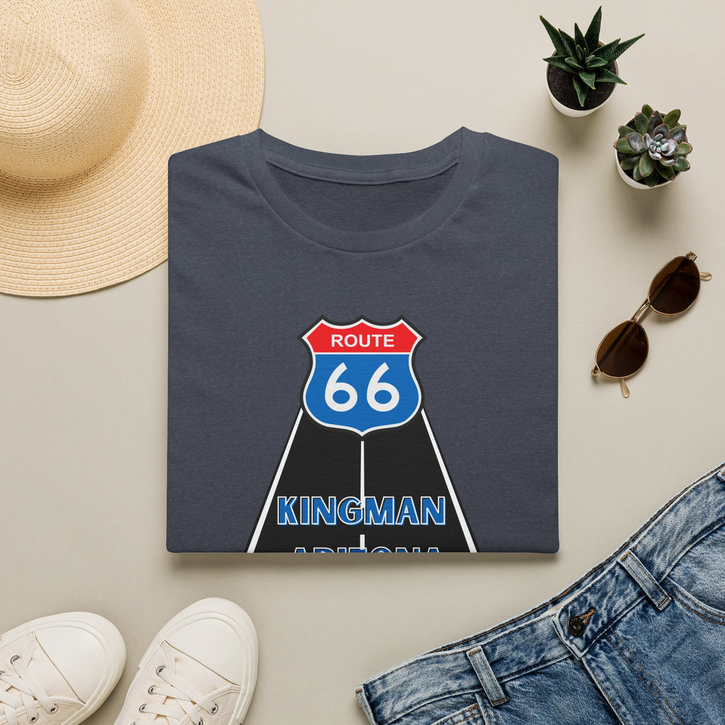 Route 66 Kingman Arizona Mens Womans Softstyle T-Shirt, Vintage Road Trip Shirt, Retro Travel Tee, Men's Women's Graphic Top, Gift for Travelers