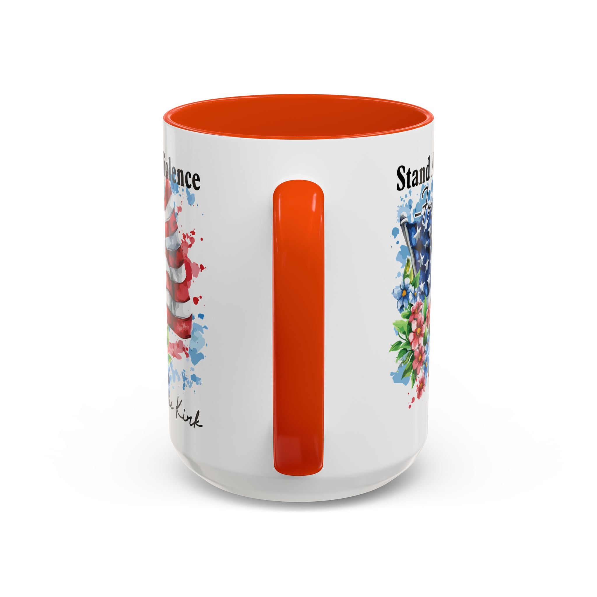 Charlie Kirk Patriotic Coffee Mugs for Inspiration, Stand Against Violence, Colorful Mugs, Gift for Activists, Tea Lovers, 4th of July