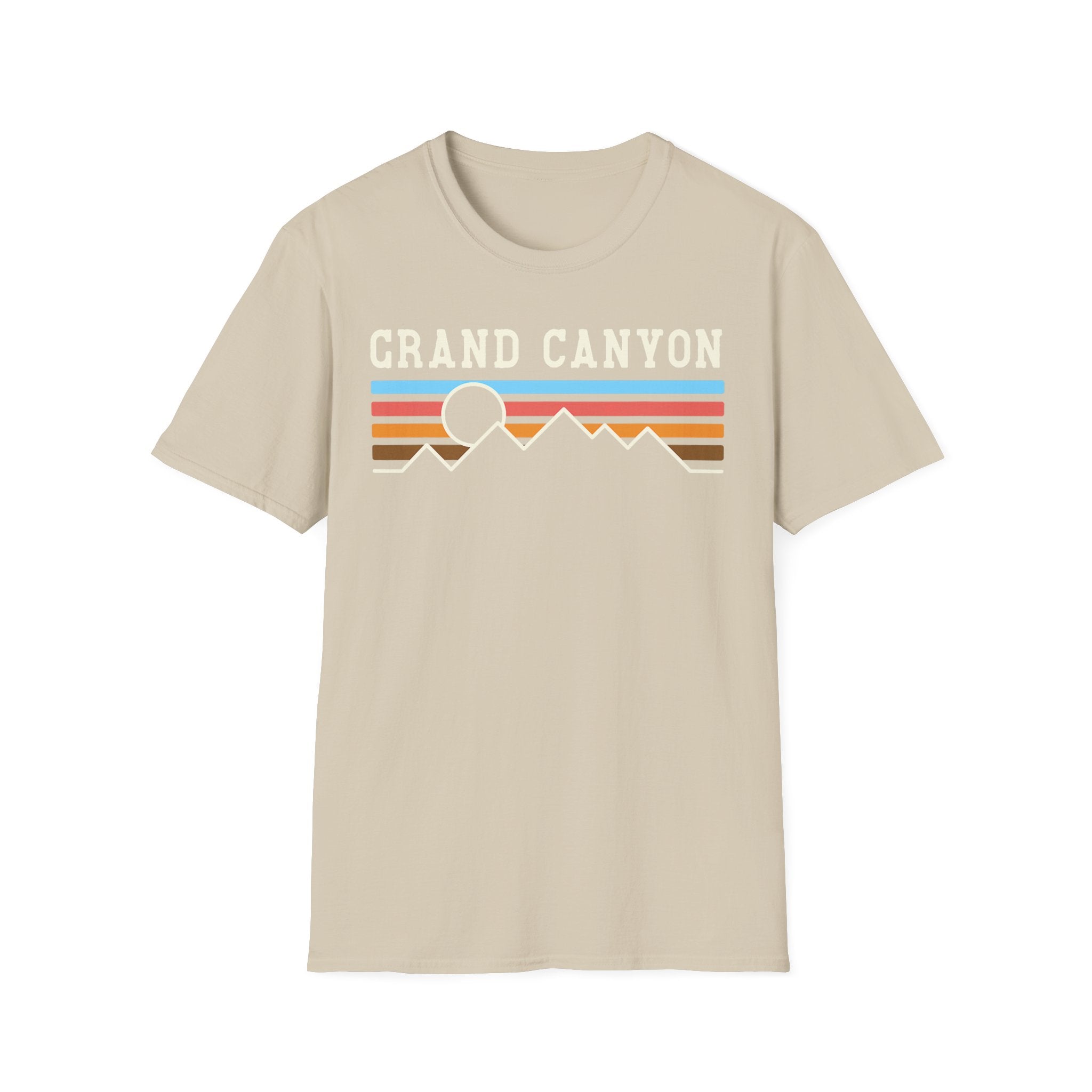 Grand Canyon Retro Sunset T-Shirt | Printed Front and Back National Park Landscape