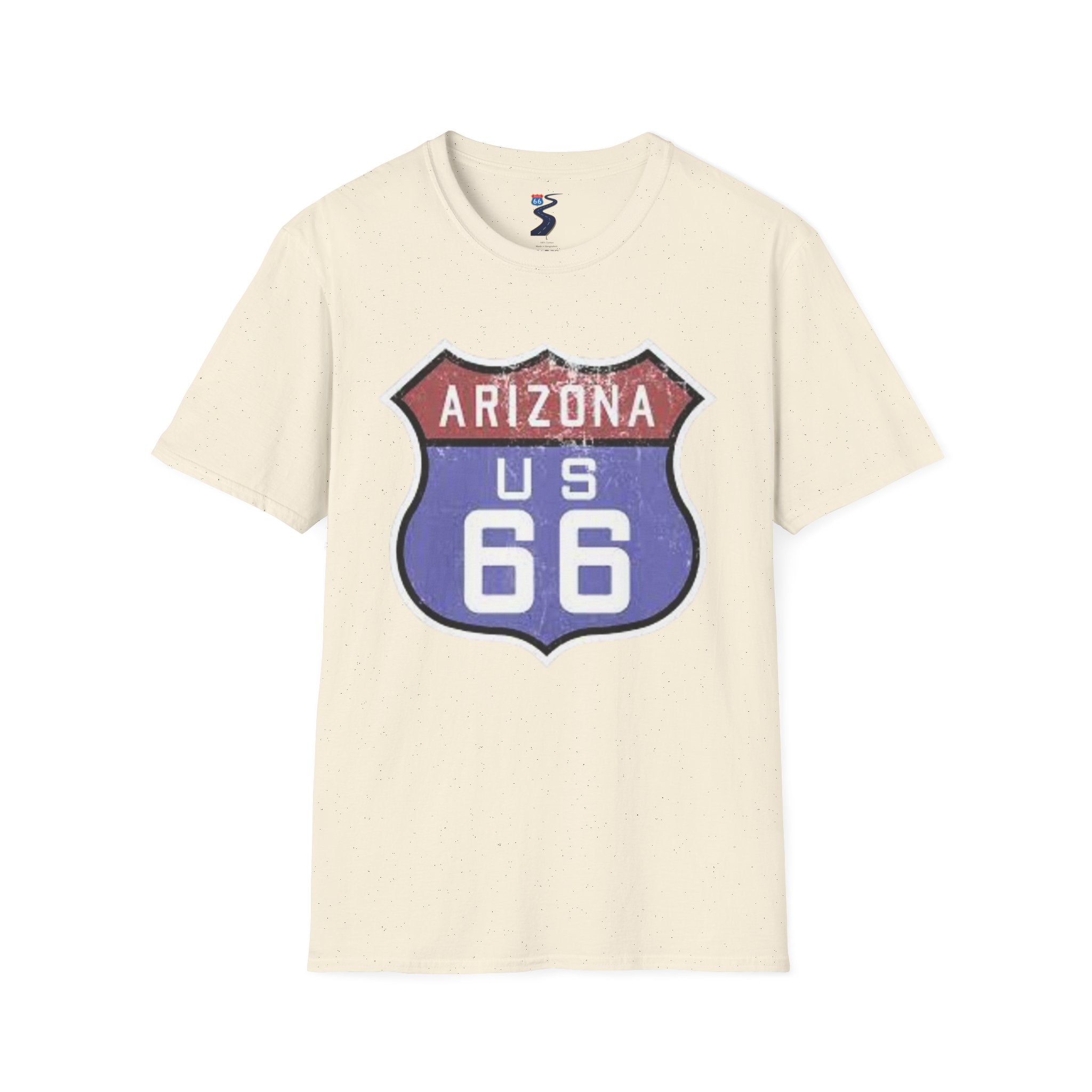Arizona US 66 Shield T-Shirt | Route 66 Vintage Sign Tee