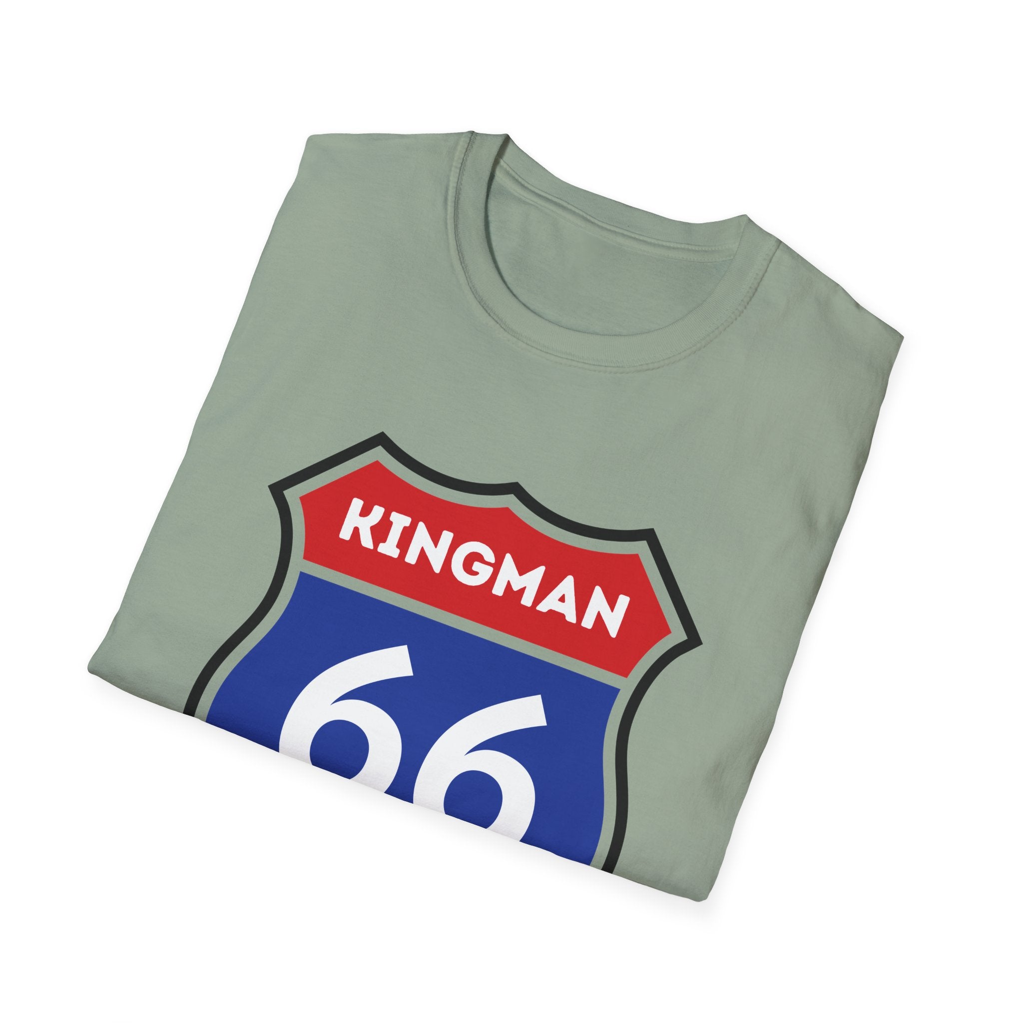 Kingman 66 Shield T-Shirt | Route 66 Road Sign Tee
