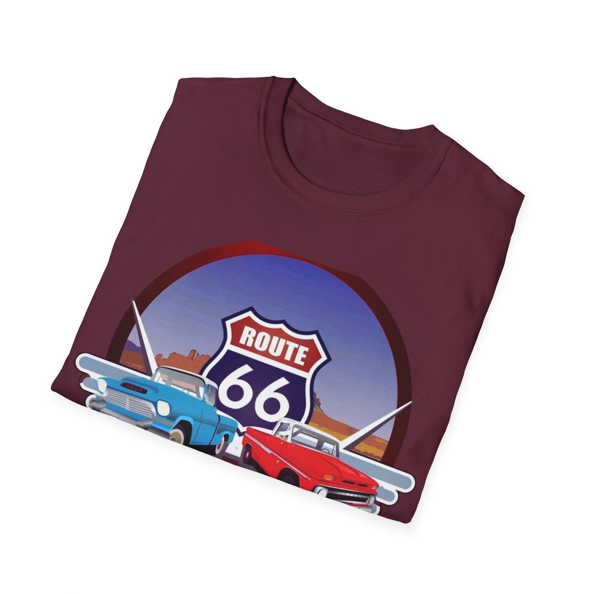 Route 66 Kingman Arizona Softstyle T-Shirt, Vintage Tee, Retro Shirt, Unisex Top, Gift for Travelers