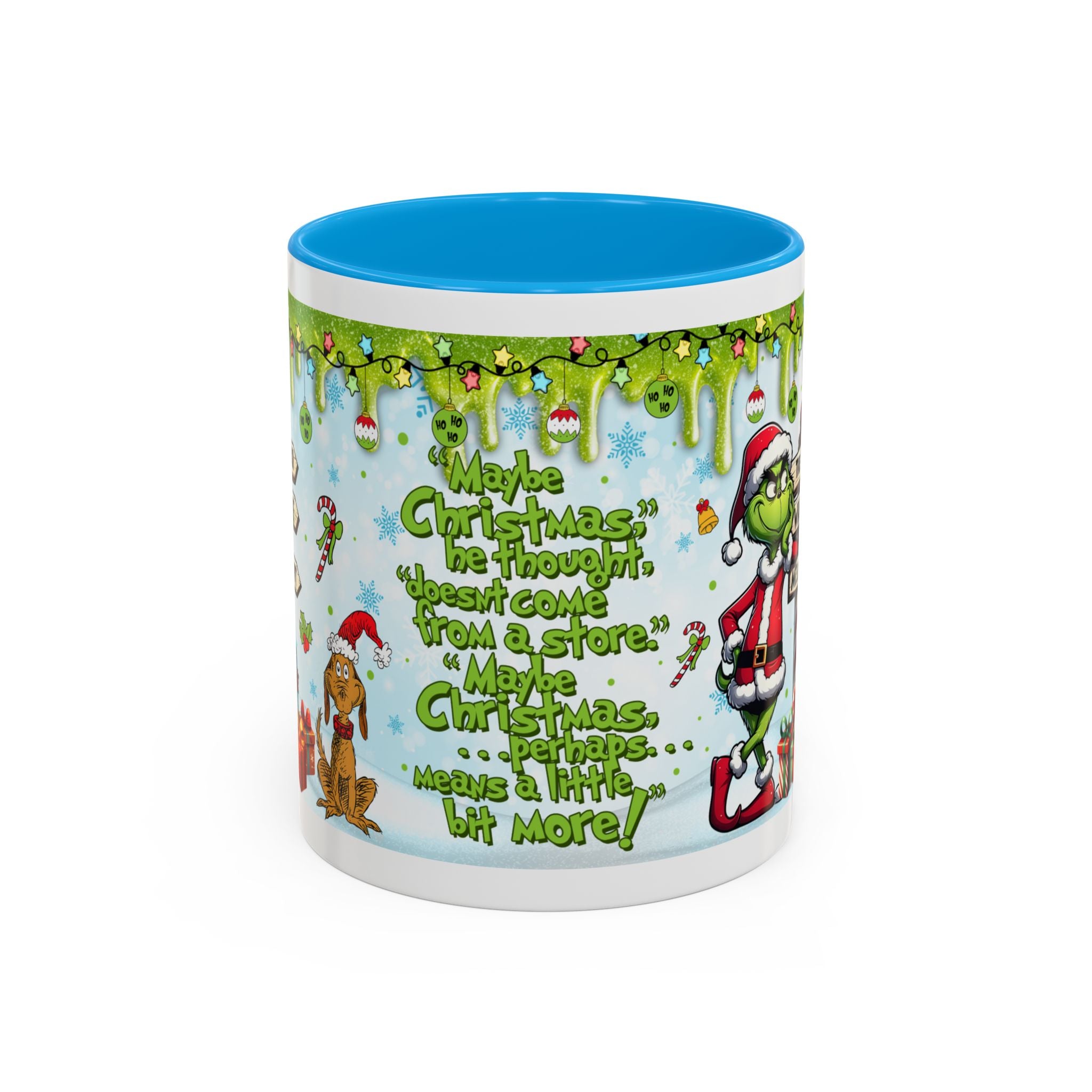 Grinch Christmas Mug | Colorful 11oz 15oz Ceramic Coffee Cup