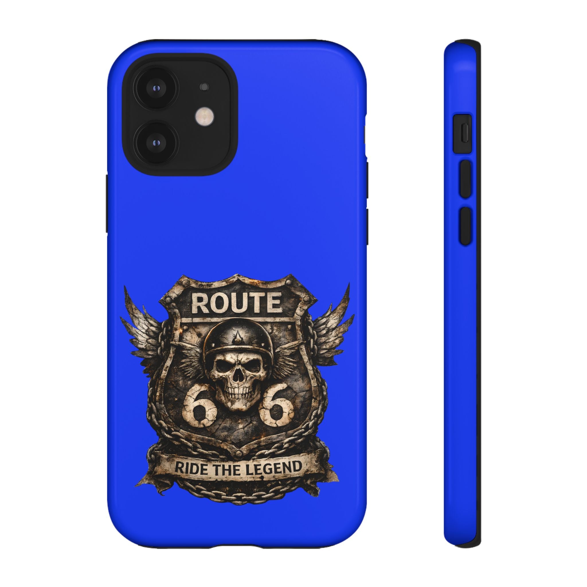 Route 66 Skull Helmet phone case | Motorcycle emblem, Ride the Legend