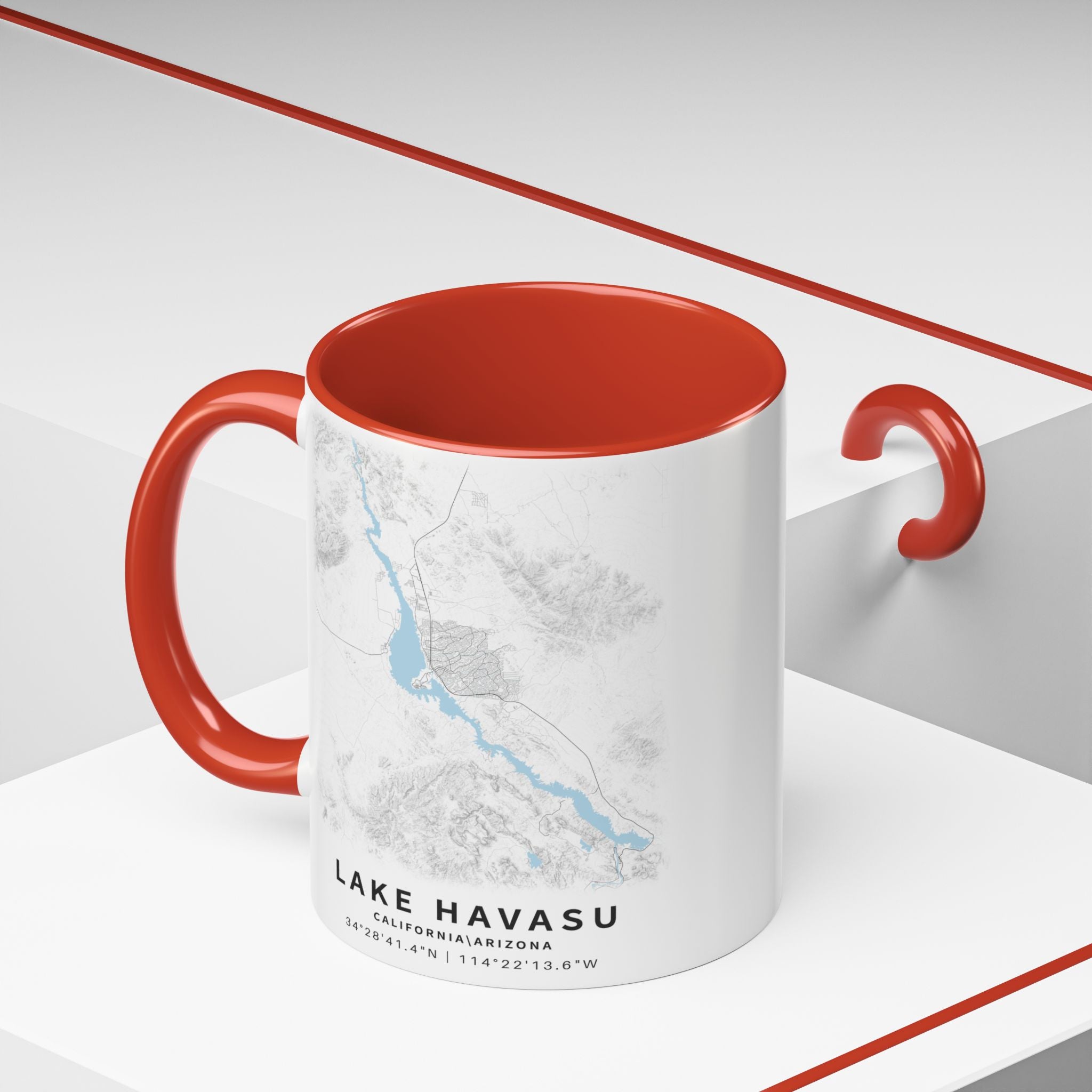 Lake Havasu map Accent Coffee Mug | 11oz 15oz