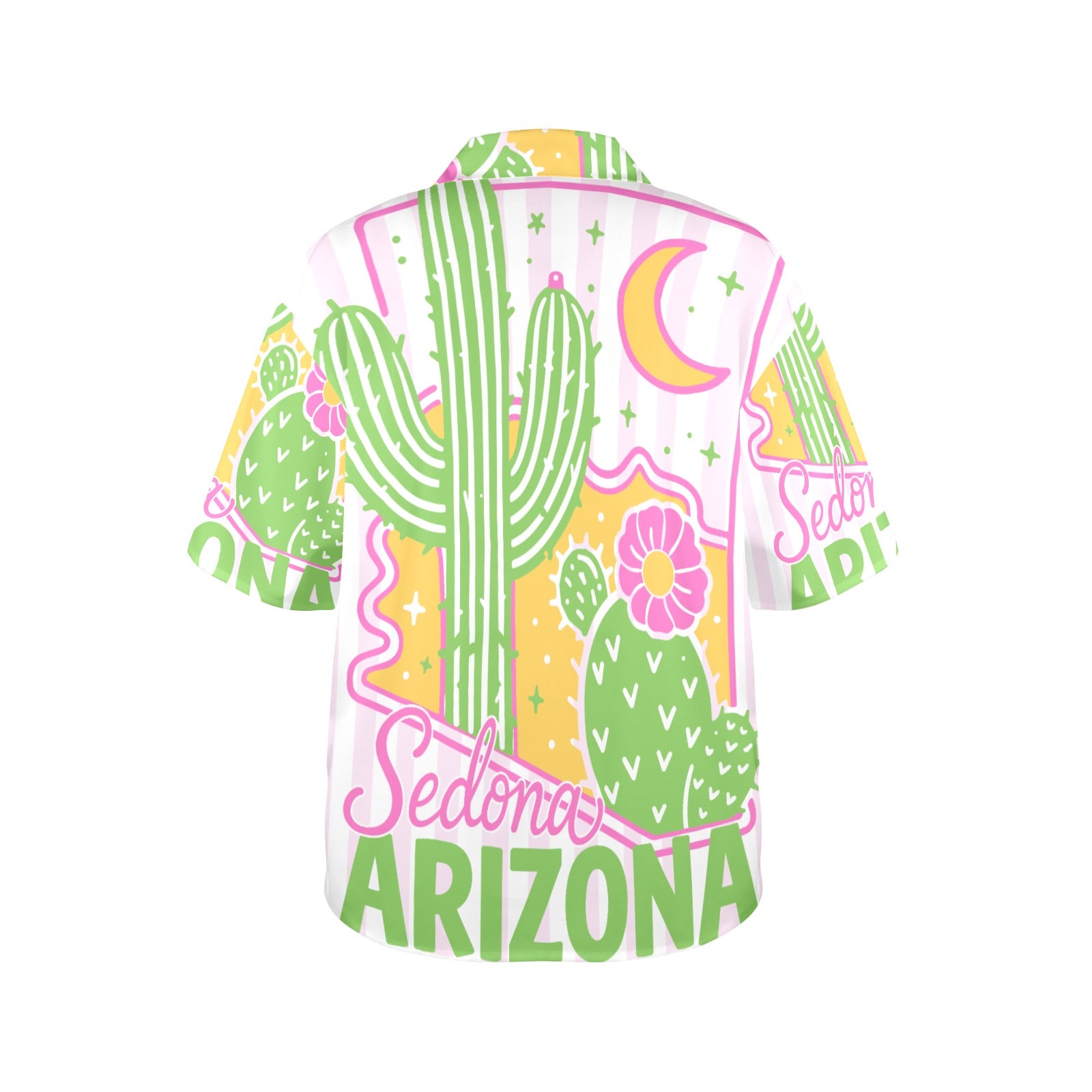 Sedona Arizona Women's All Over Print Hawaiian Shirt （Made in USA Ships to USA Only）