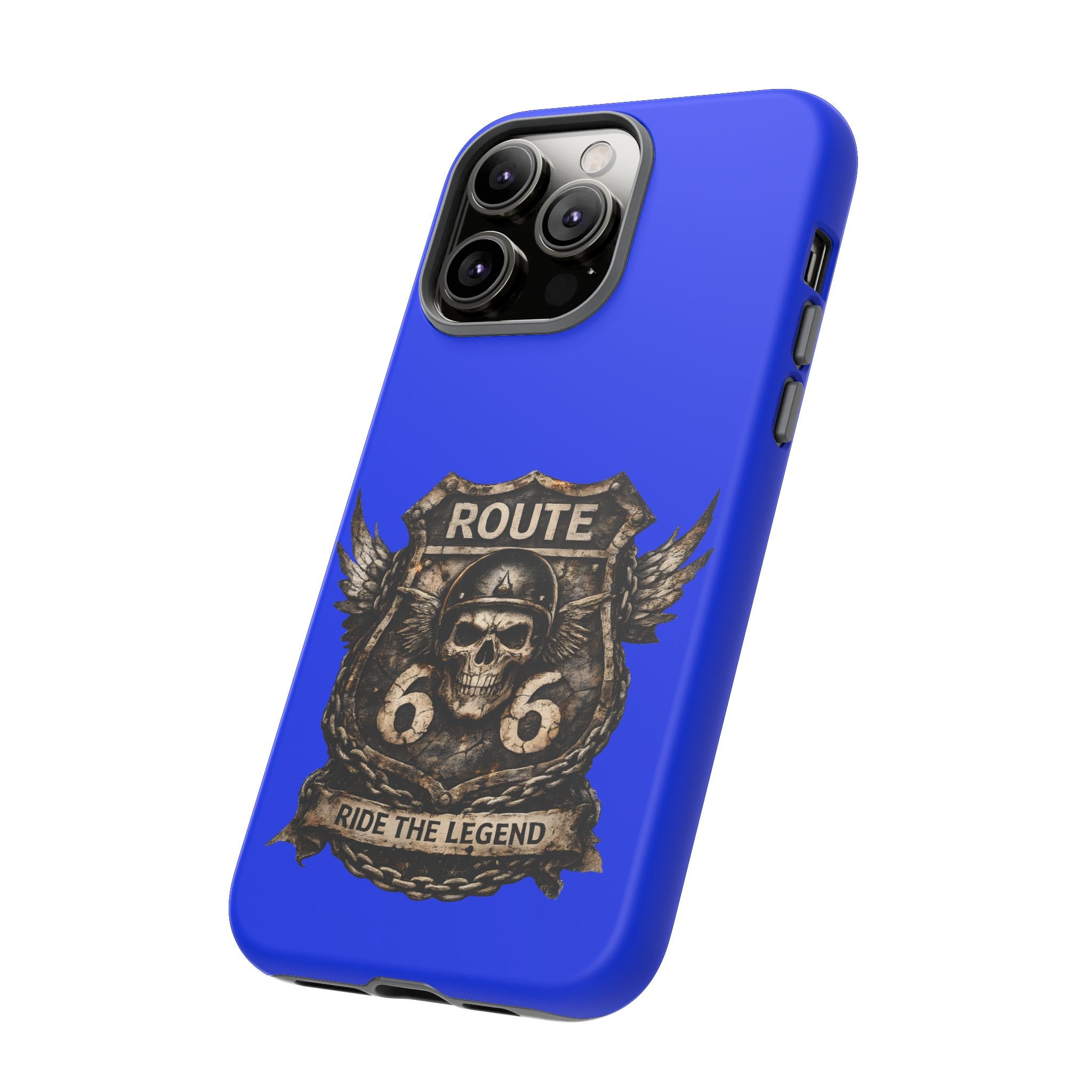 Route 66 Skull Helmet phone case | Motorcycle emblem, Ride the Legend