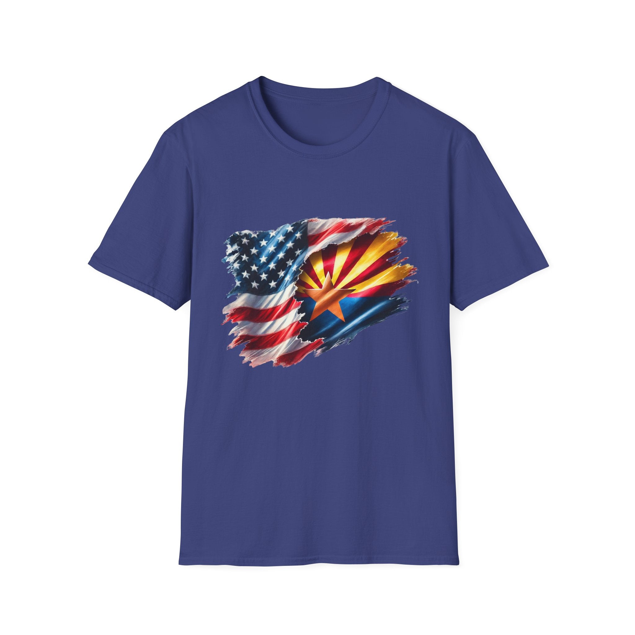 Arizona Flag with American Flag T-Shirt | Patriotic State Pride Tee