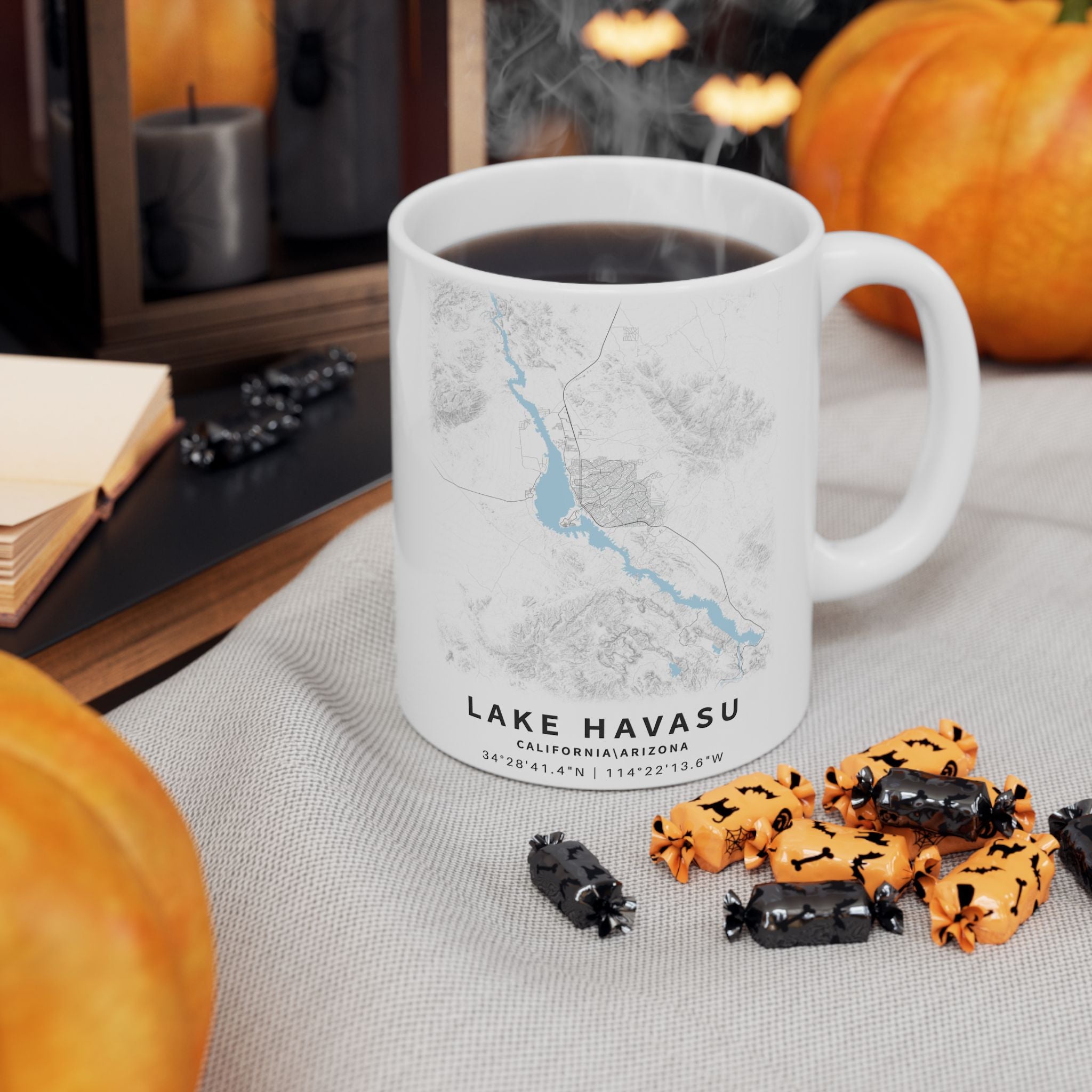 Lake Havasu Map Mug | Ceramic 11oz or 15oz, Lake Map Coffee Cup