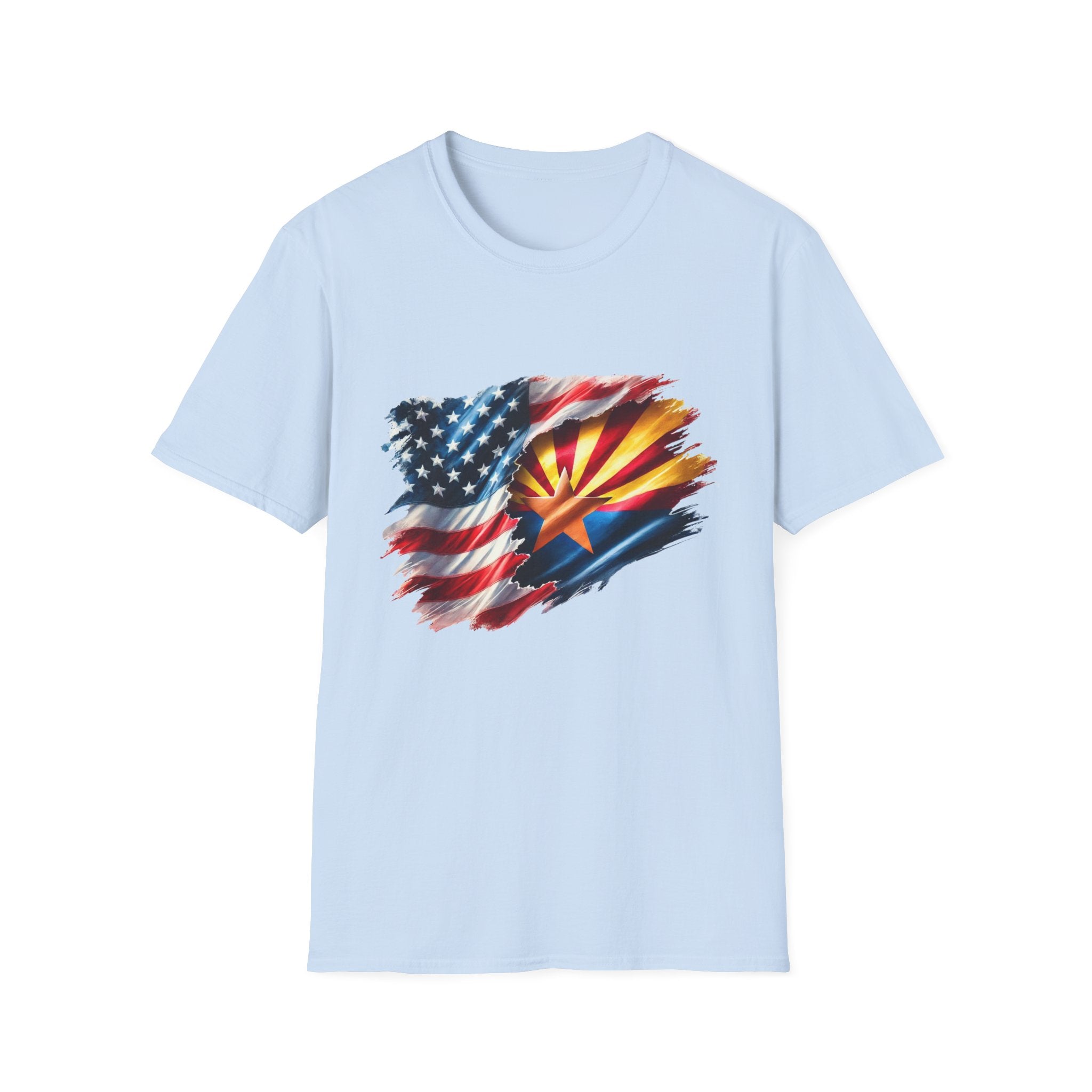 Arizona Flag with American Flag T-Shirt | Patriotic State Pride Tee