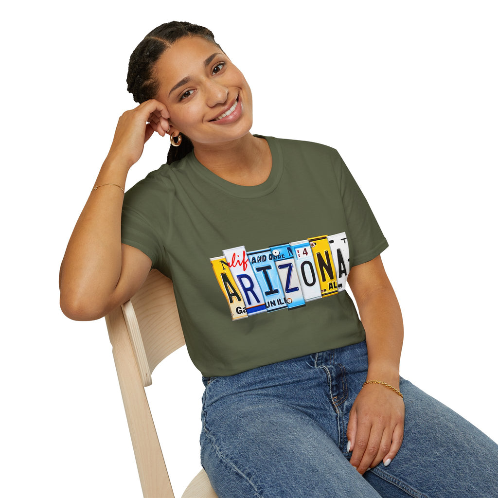 Arizona License Plate Collage T-Shirt | State Graphic Tee