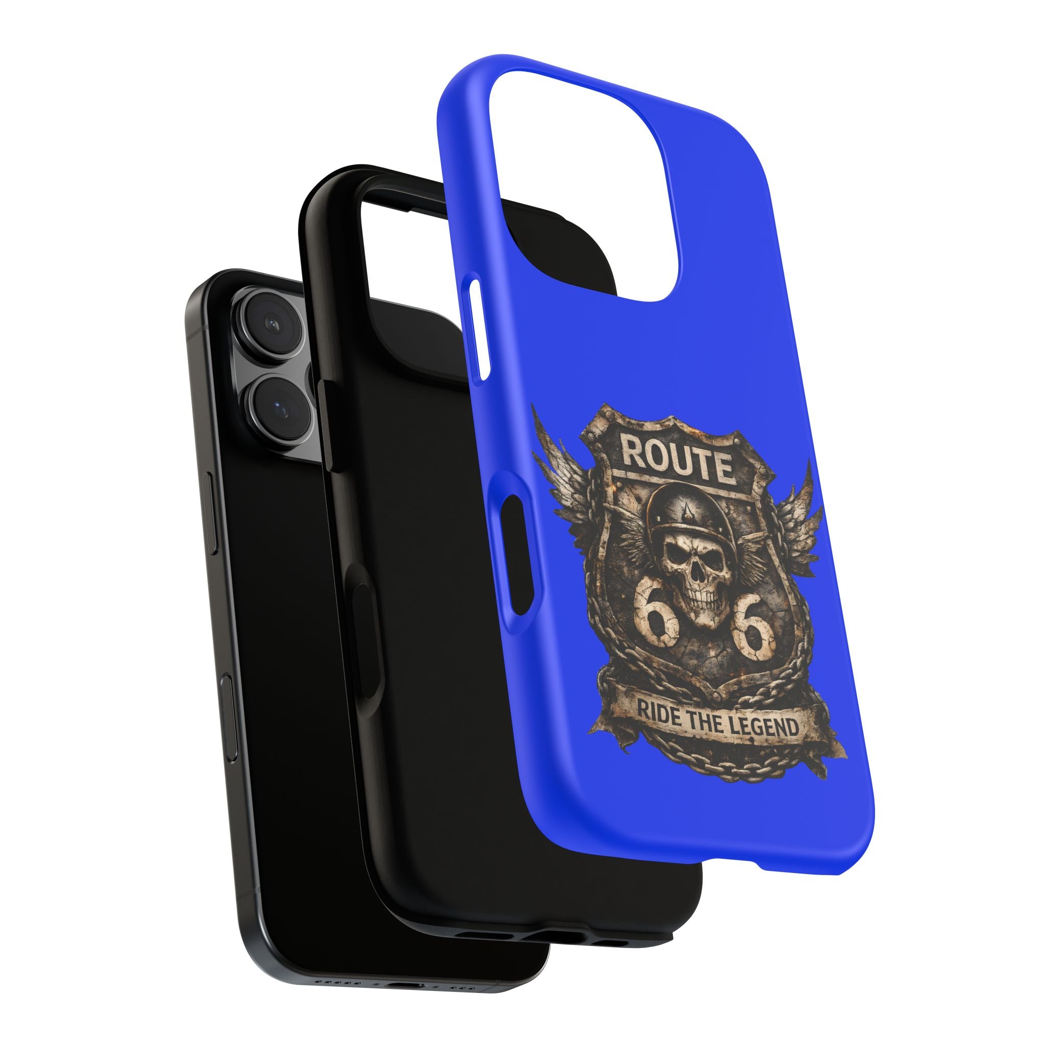 Route 66 Skull Helmet phone case | Motorcycle emblem, Ride the Legend