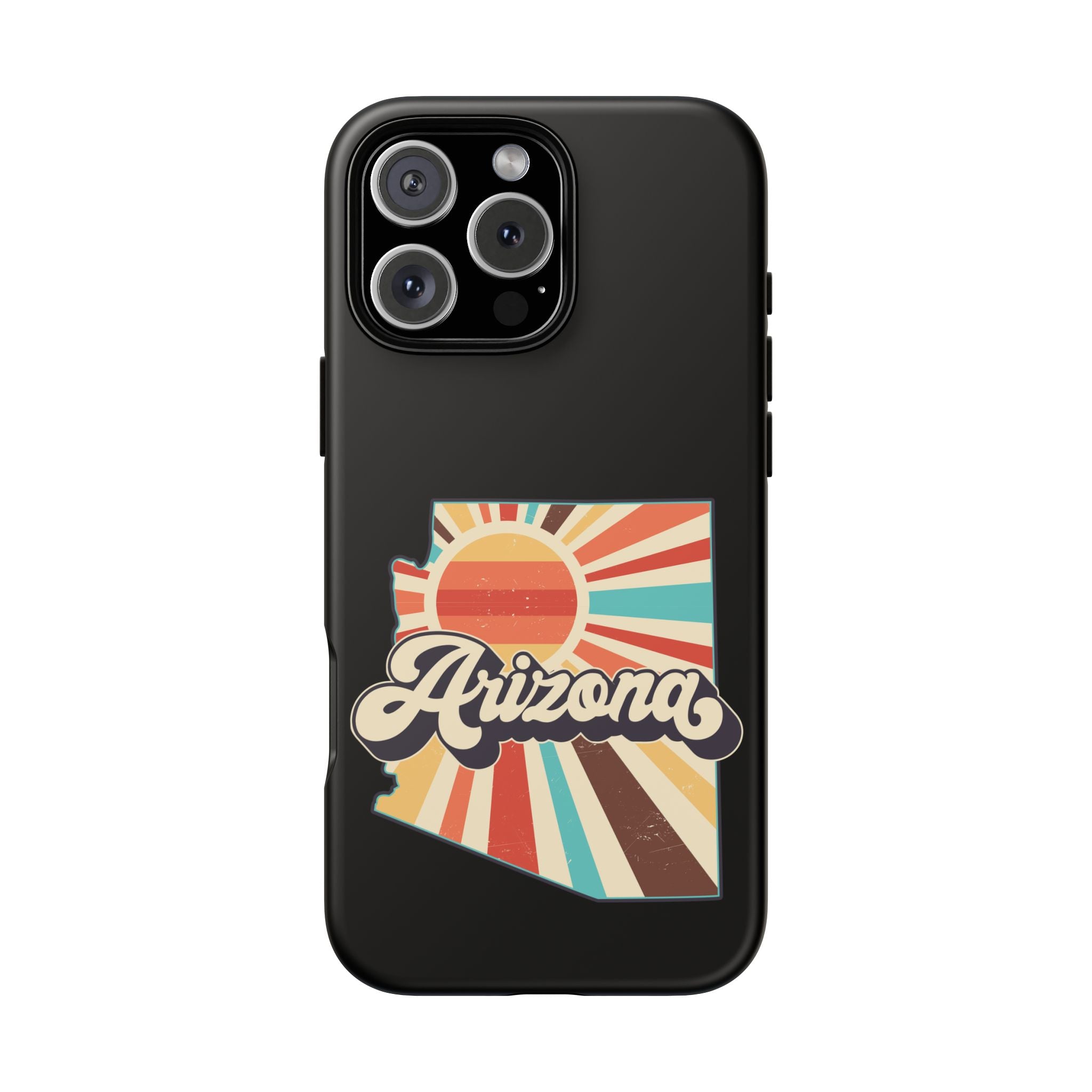 Arizona State Outline Retro Sunset Phone Case | AZ Tough Case