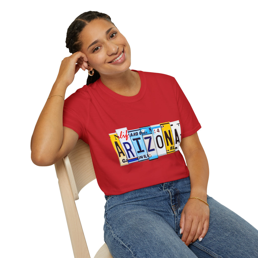Arizona License Plate Collage T-Shirt | State Graphic Tee