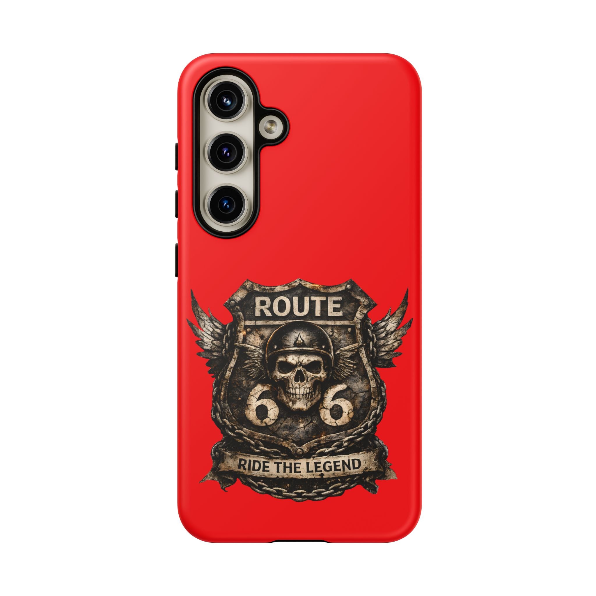 Route 66 Skull Helmet phone case | Motorcycle emblem, Ride the Legend