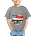 4th of July We The People 250 Years Celebration  Kids' T-Shirt in USA Size Front Print（Made in USA，Ships to USA Only）Free Shipping