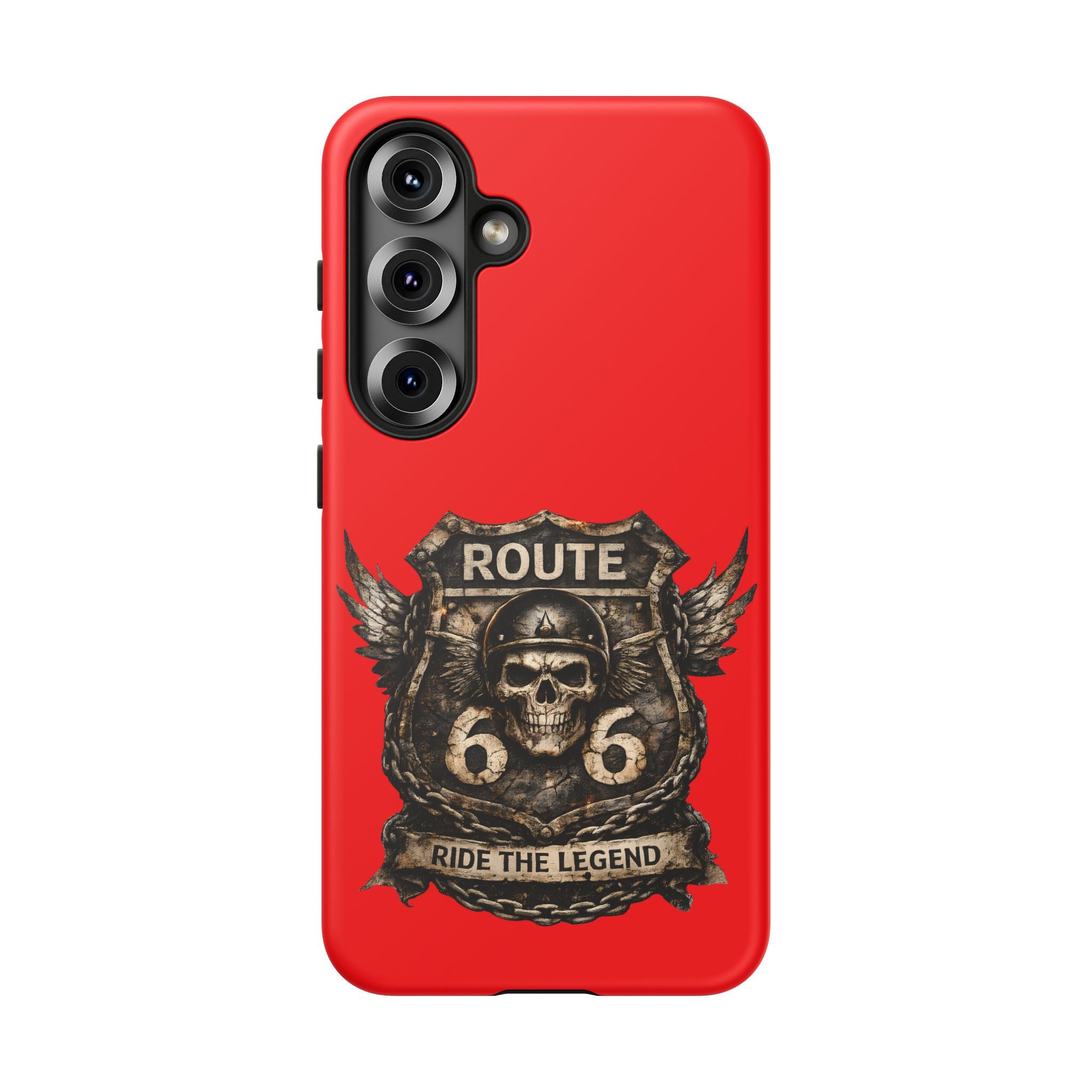 Route 66 Skull Helmet phone case | Motorcycle emblem, Ride the Legend