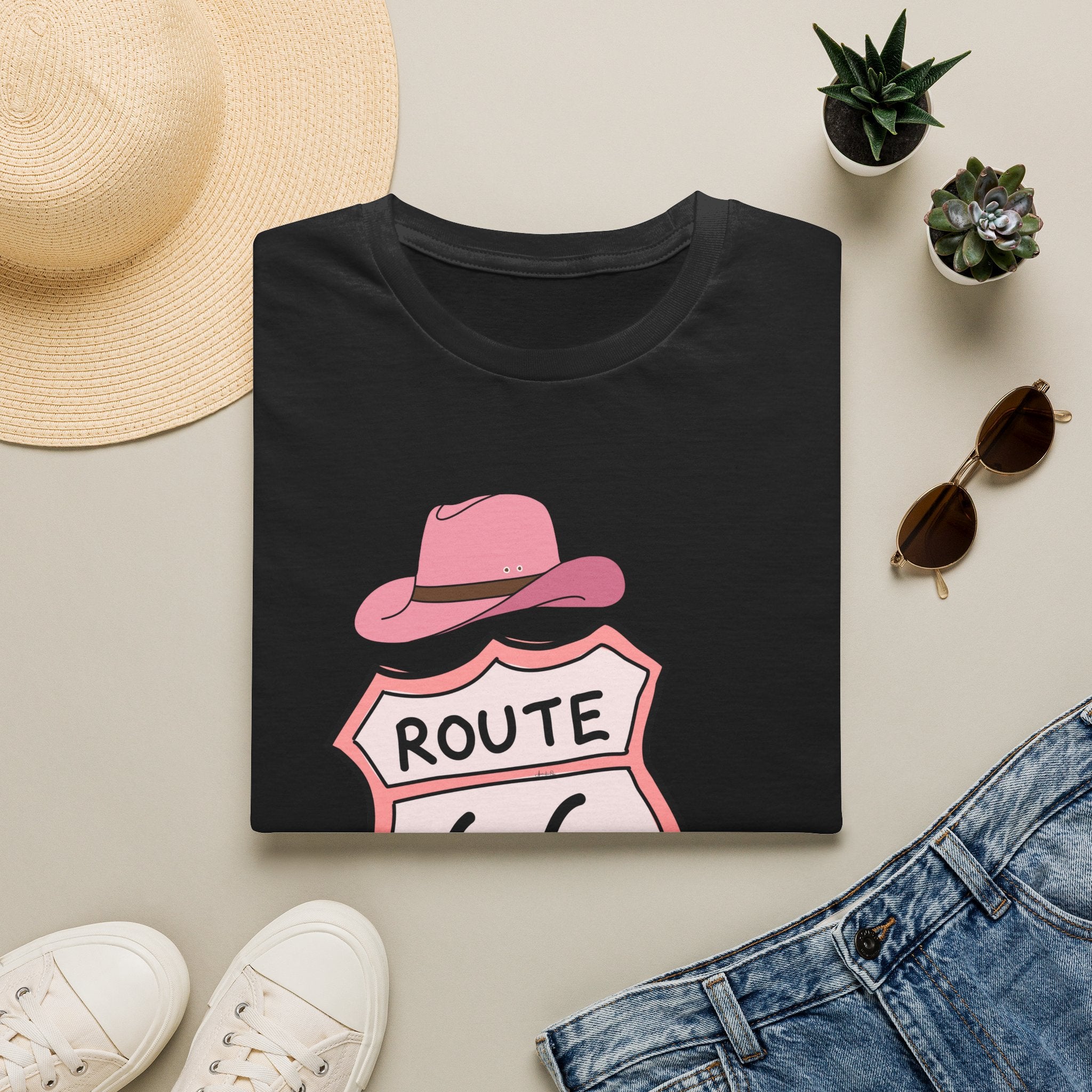 Route 66 Softstyle T-Shirt, Get Your Kick's On, Men Women, Unisex Tee Gift, Travel Highway Shirt