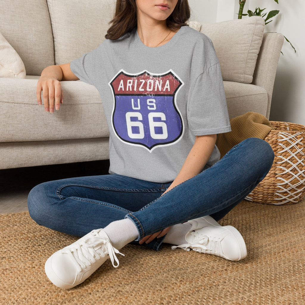 Arizona US 66 Shield T-Shirt | Route 66 Vintage Sign Tee
