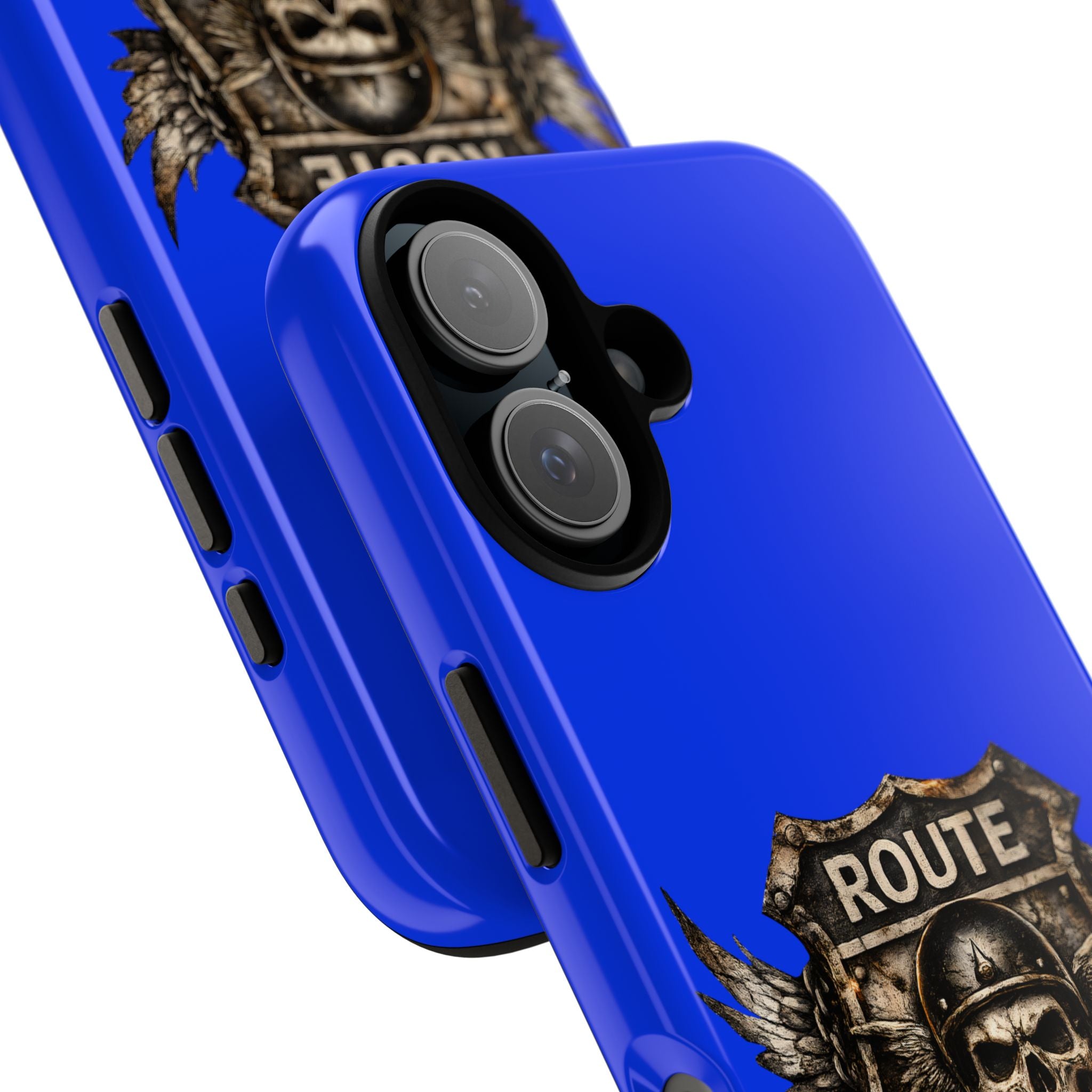 Route 66 Skull Helmet phone case | Motorcycle emblem, Ride the Legend