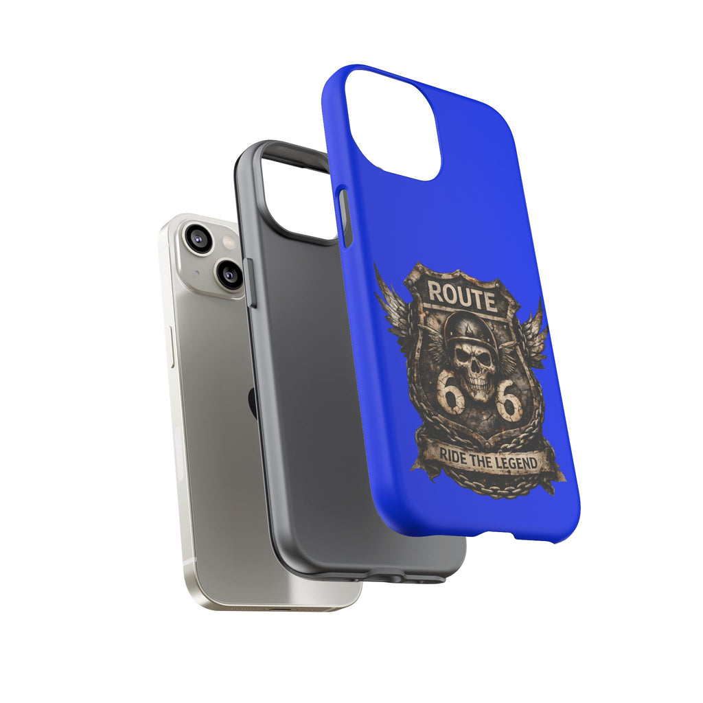 Route 66 Skull Helmet phone case | Motorcycle emblem, Ride the Legend