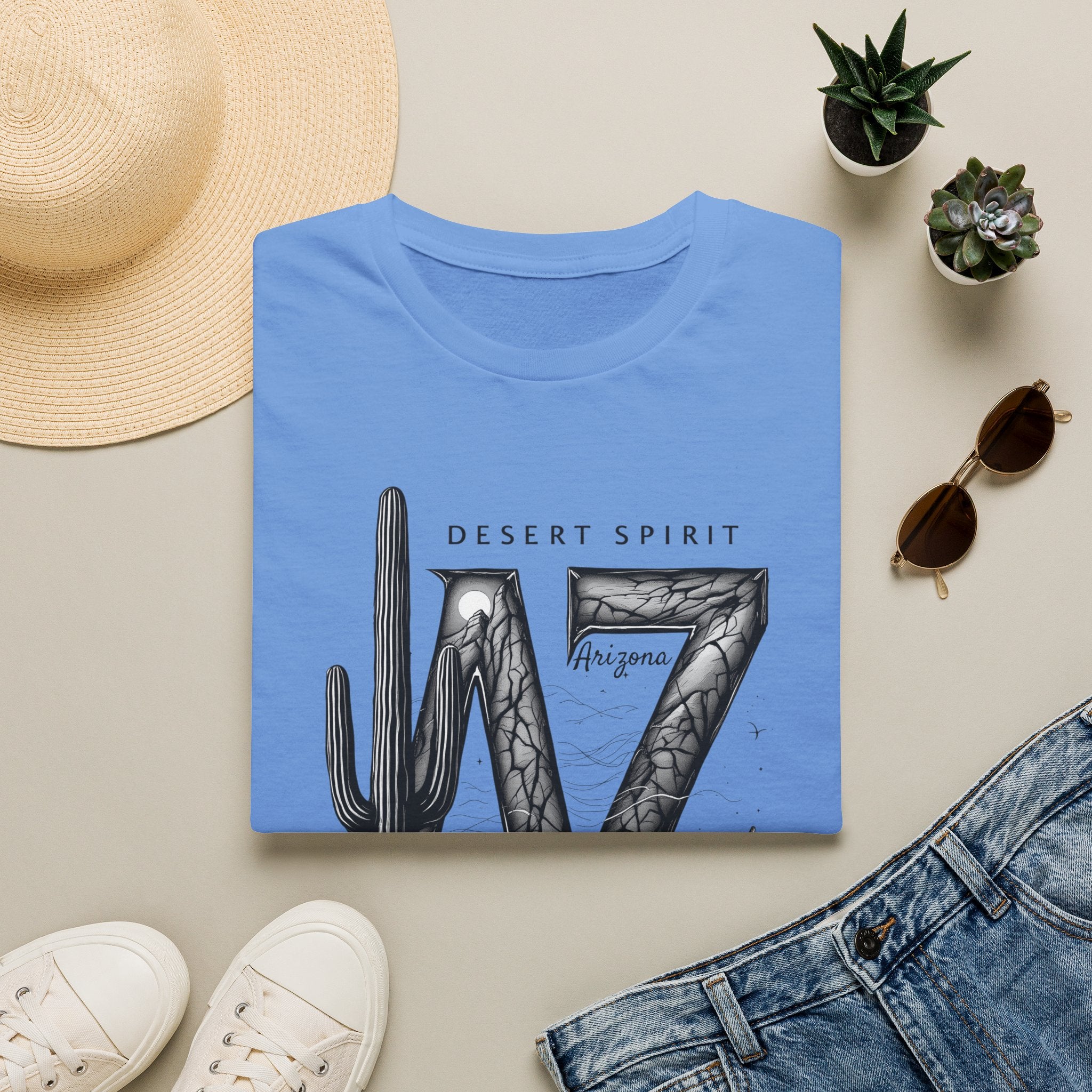 Arizona Desert Spirit T-Shirt | AZ Cactus Southwest Illustration