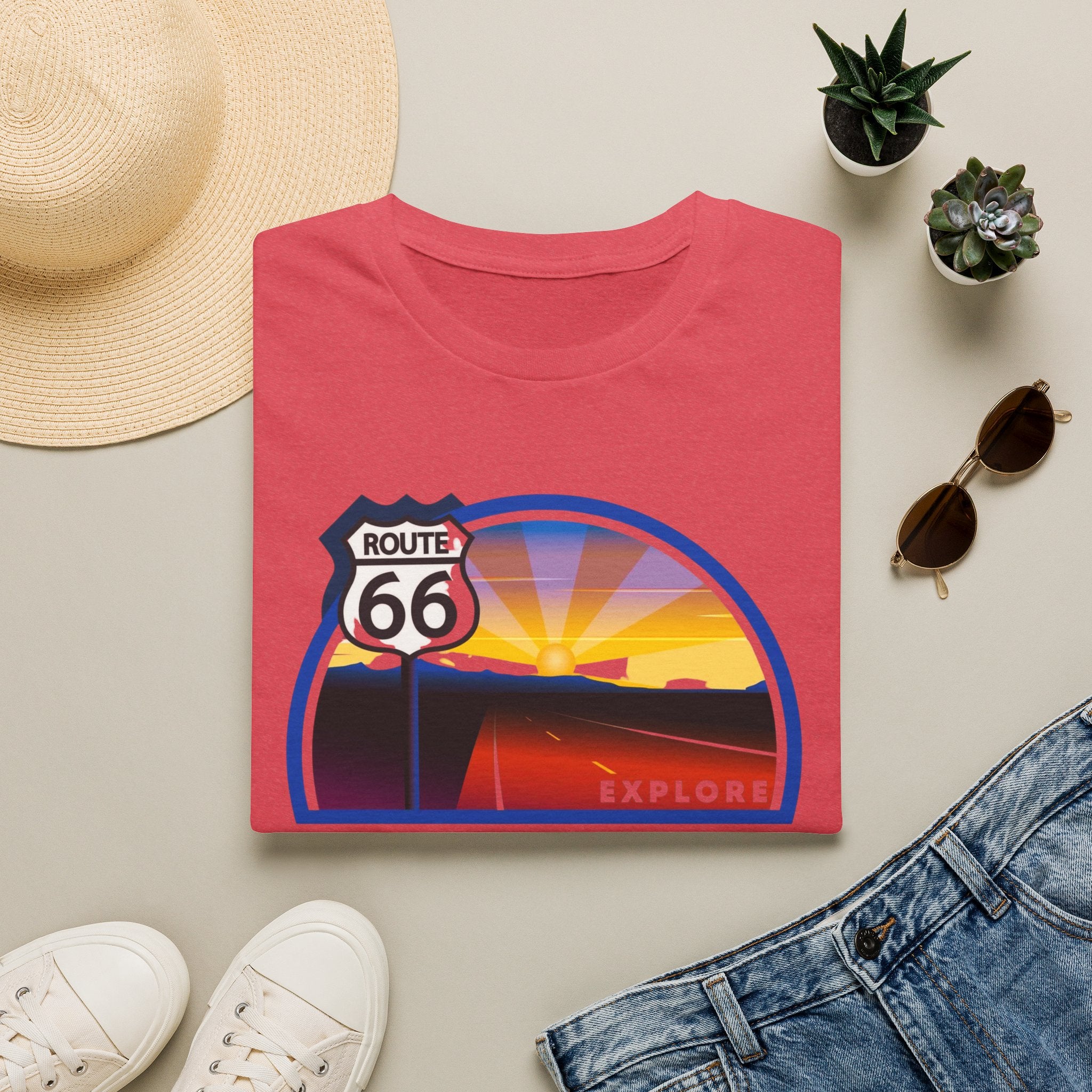 Route 66 Kingman Arizona T-Shirt — Vintage Sunset Explore Graphic Tee