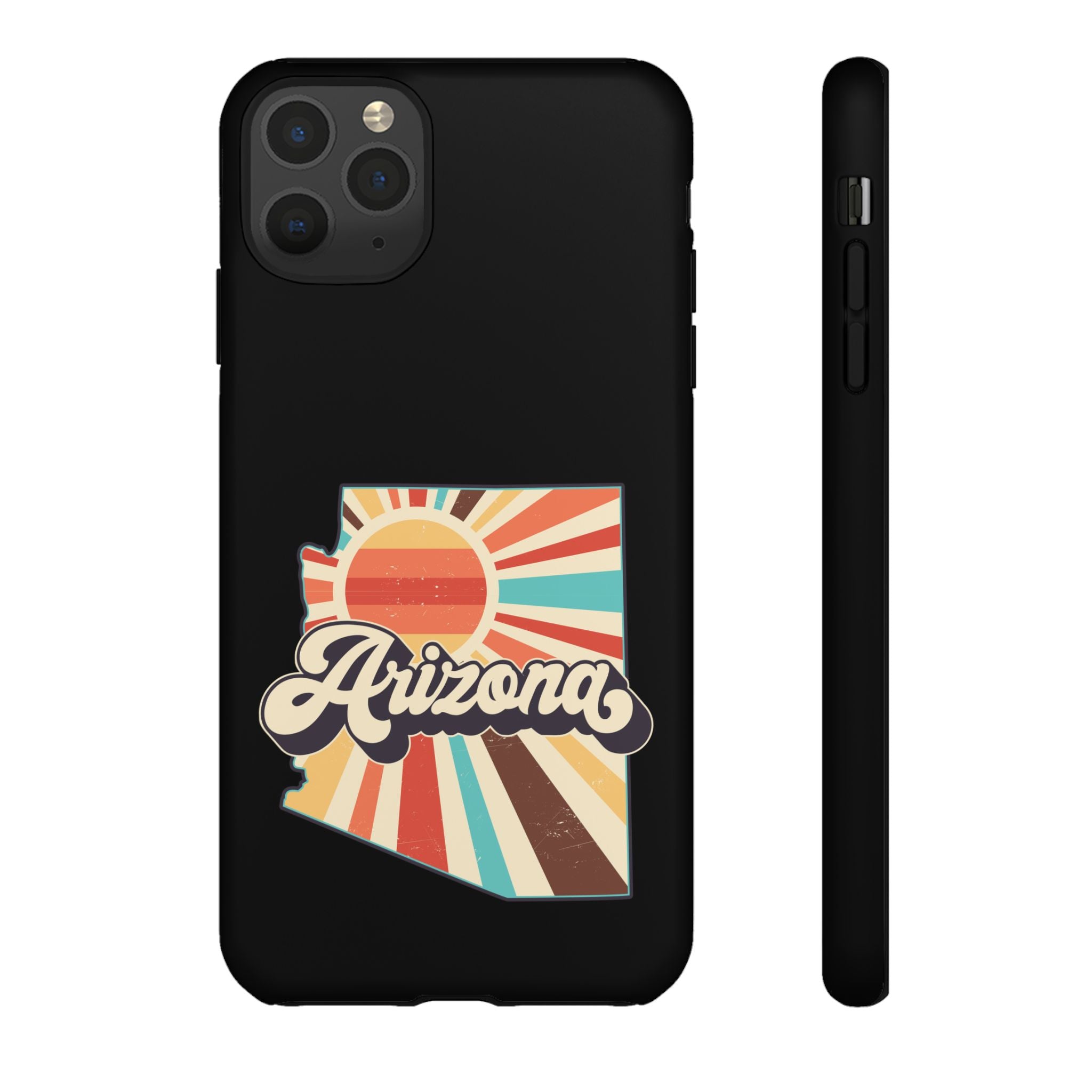 Arizona State Outline Retro Sunset Phone Case | AZ Tough Case