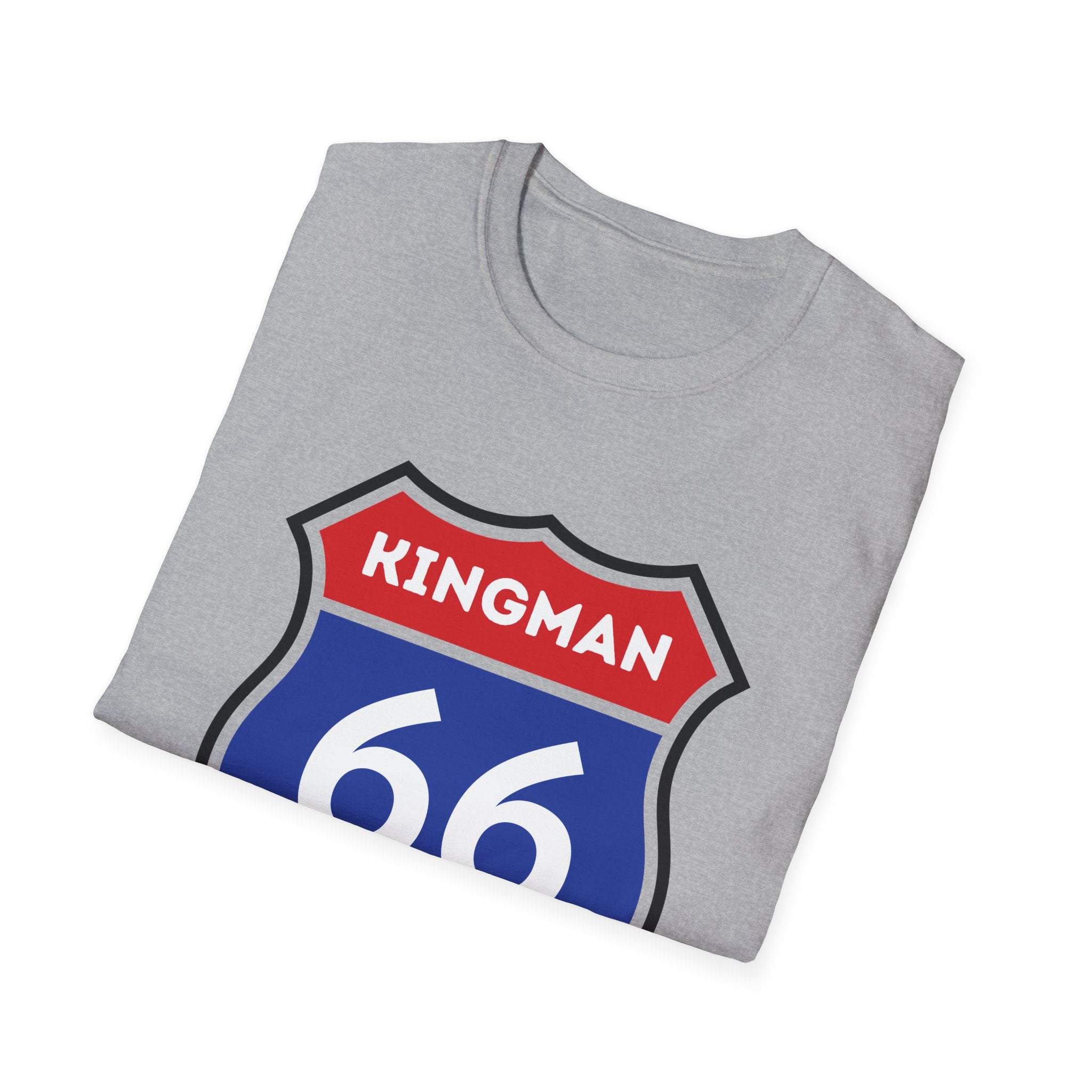Kingman 66 Shield T-Shirt | Route 66 Road Sign Tee