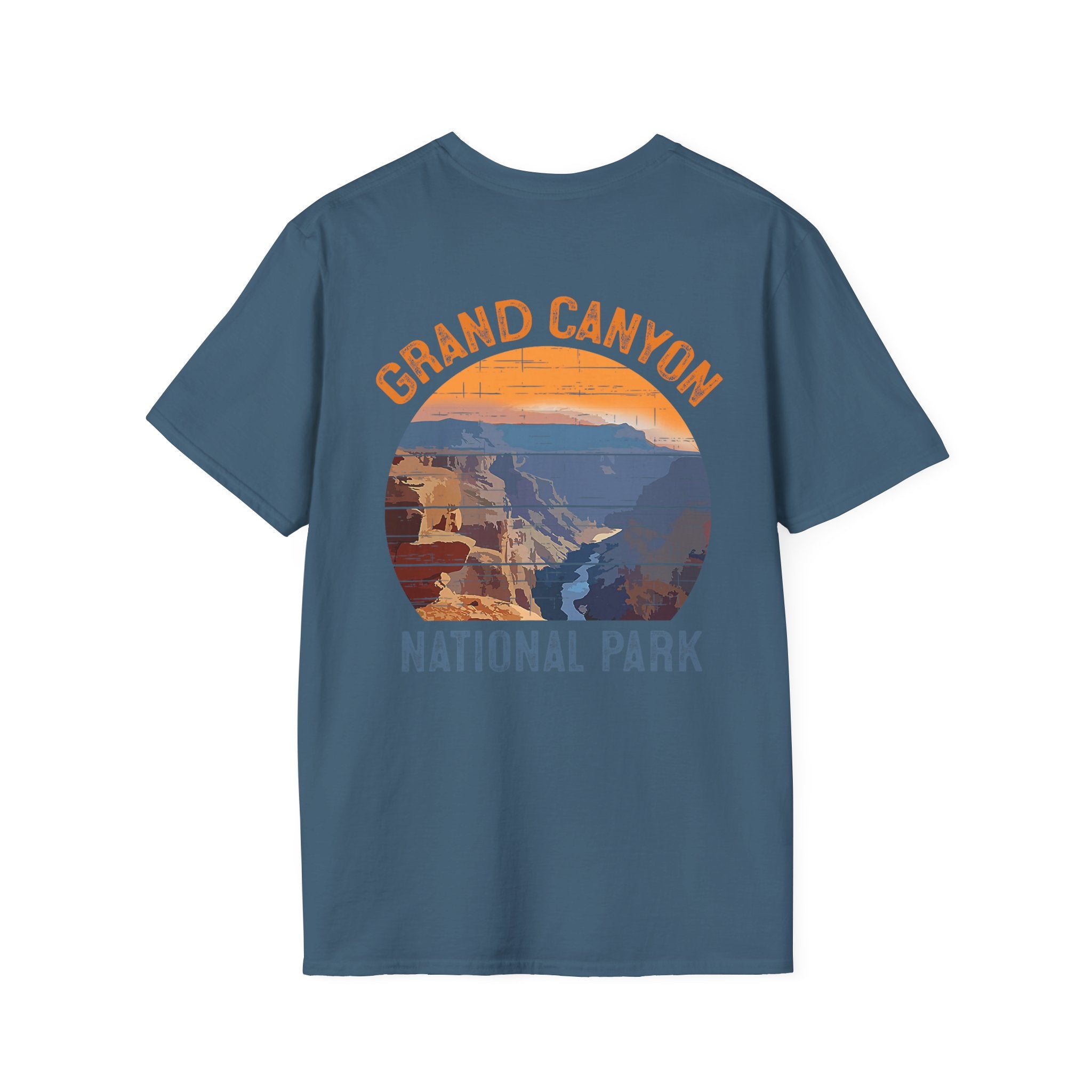 Grand Canyon Retro Sunset T-Shirt | Printed Front and Back National Park Landscape