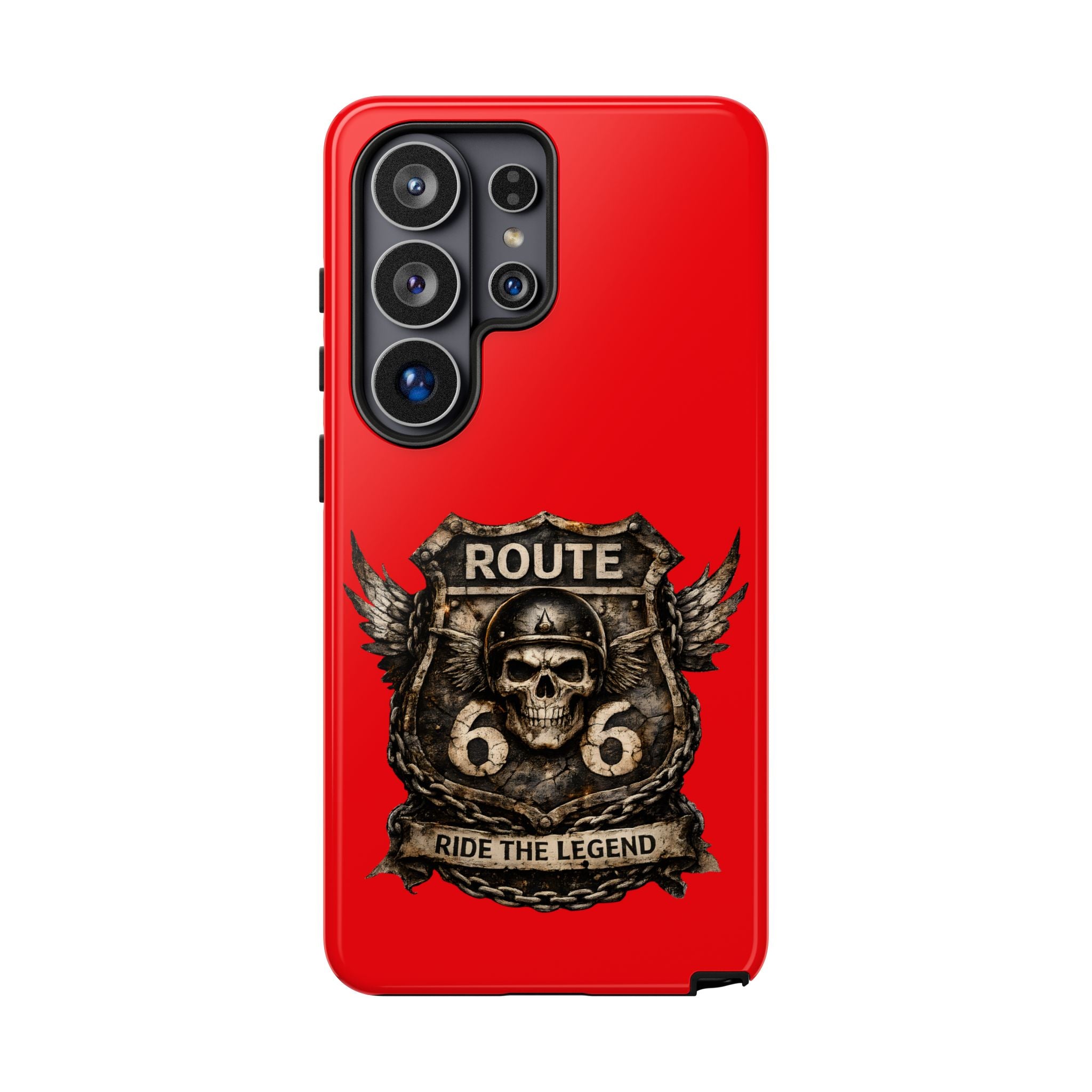 Route 66 Skull Helmet phone case | Motorcycle emblem, Ride the Legend