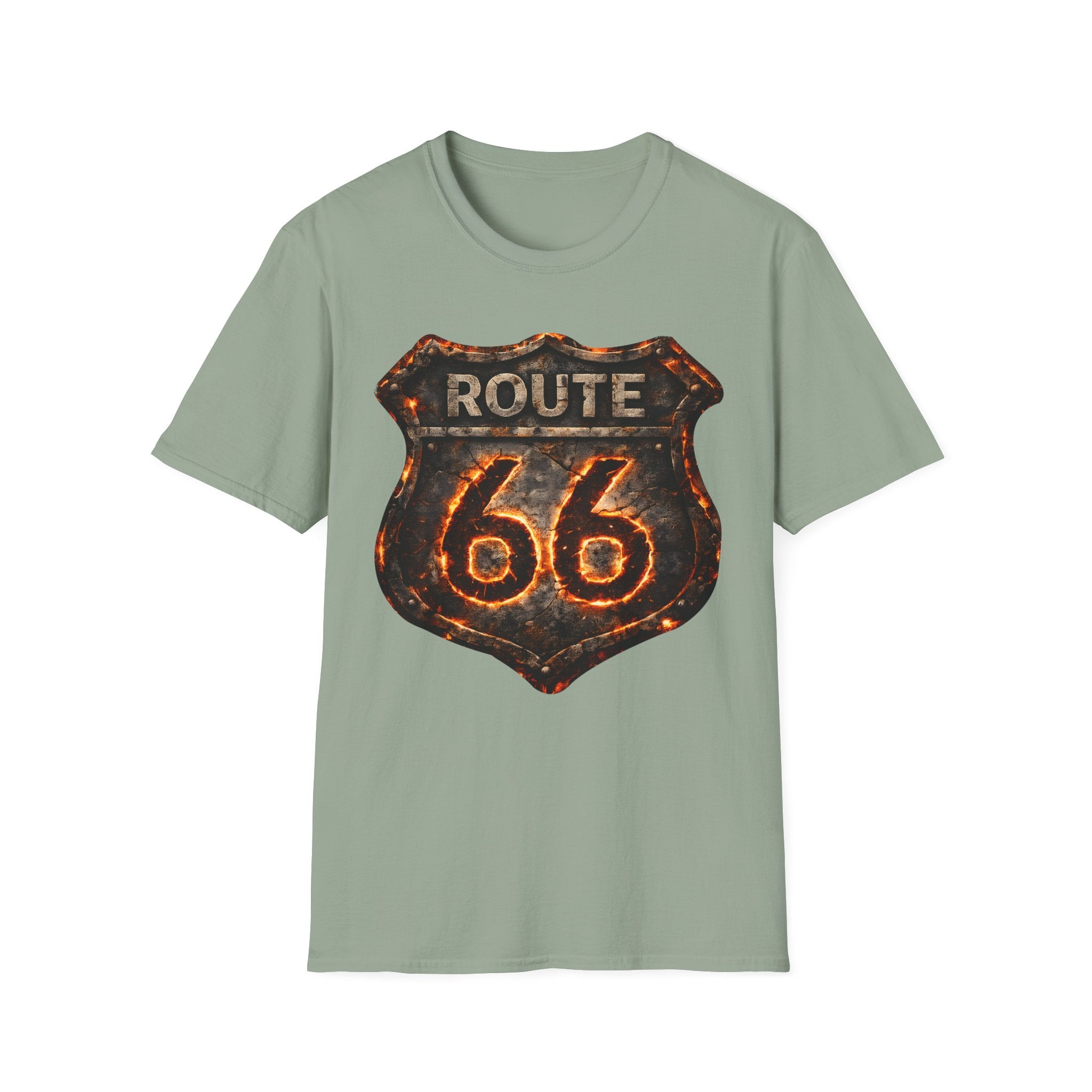 Vintage Route 66 Shield T-Shirt | Retro Road Trip Sign