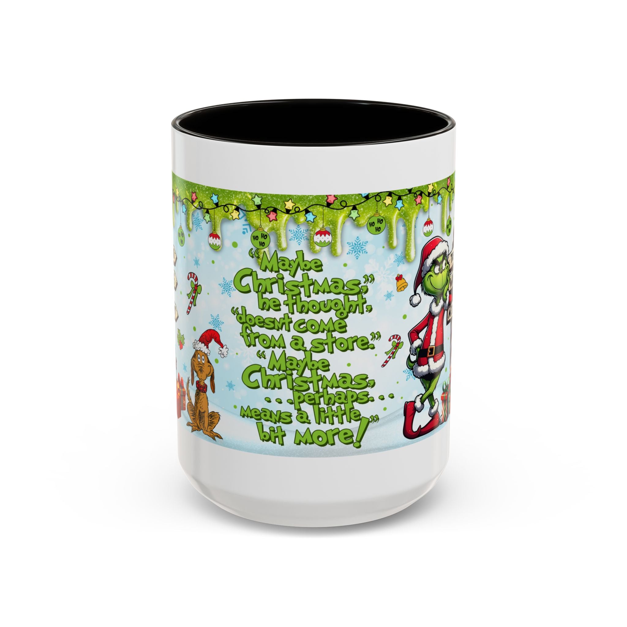 Grinch Christmas Mug | Colorful 11oz 15oz Ceramic Coffee Cup