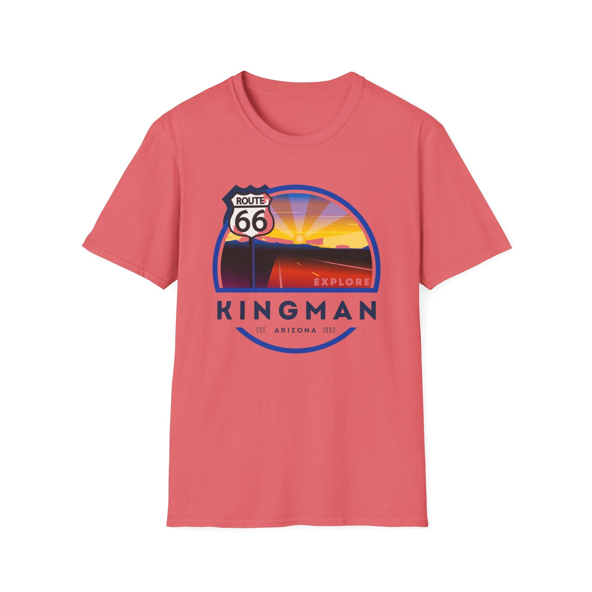 Route 66 Kingman Arizona T-Shirt — Vintage Sunset Explore Graphic Tee