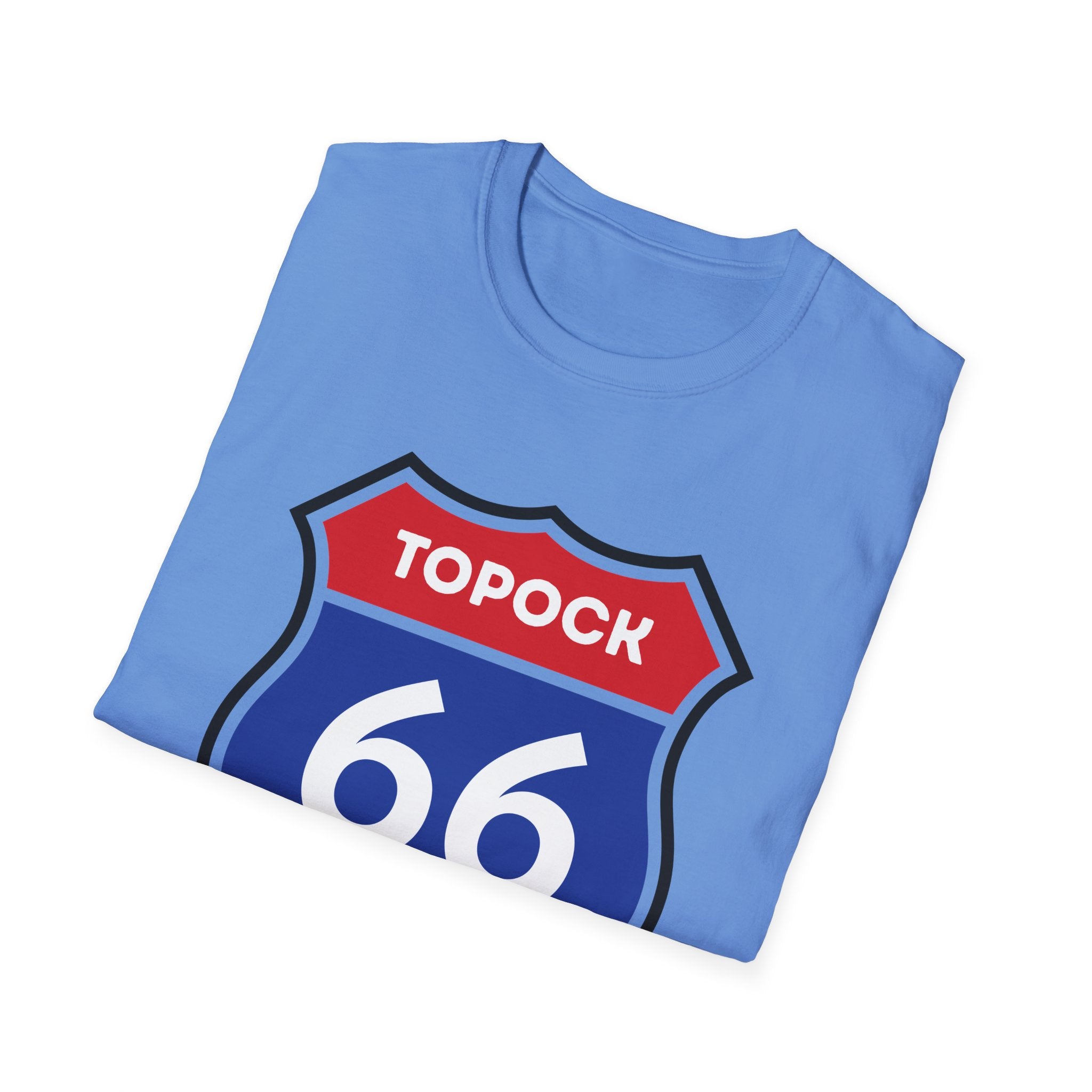 Topock 66 Shield Road Sign T-Shirt | Route 66 Arizona Travel Tee