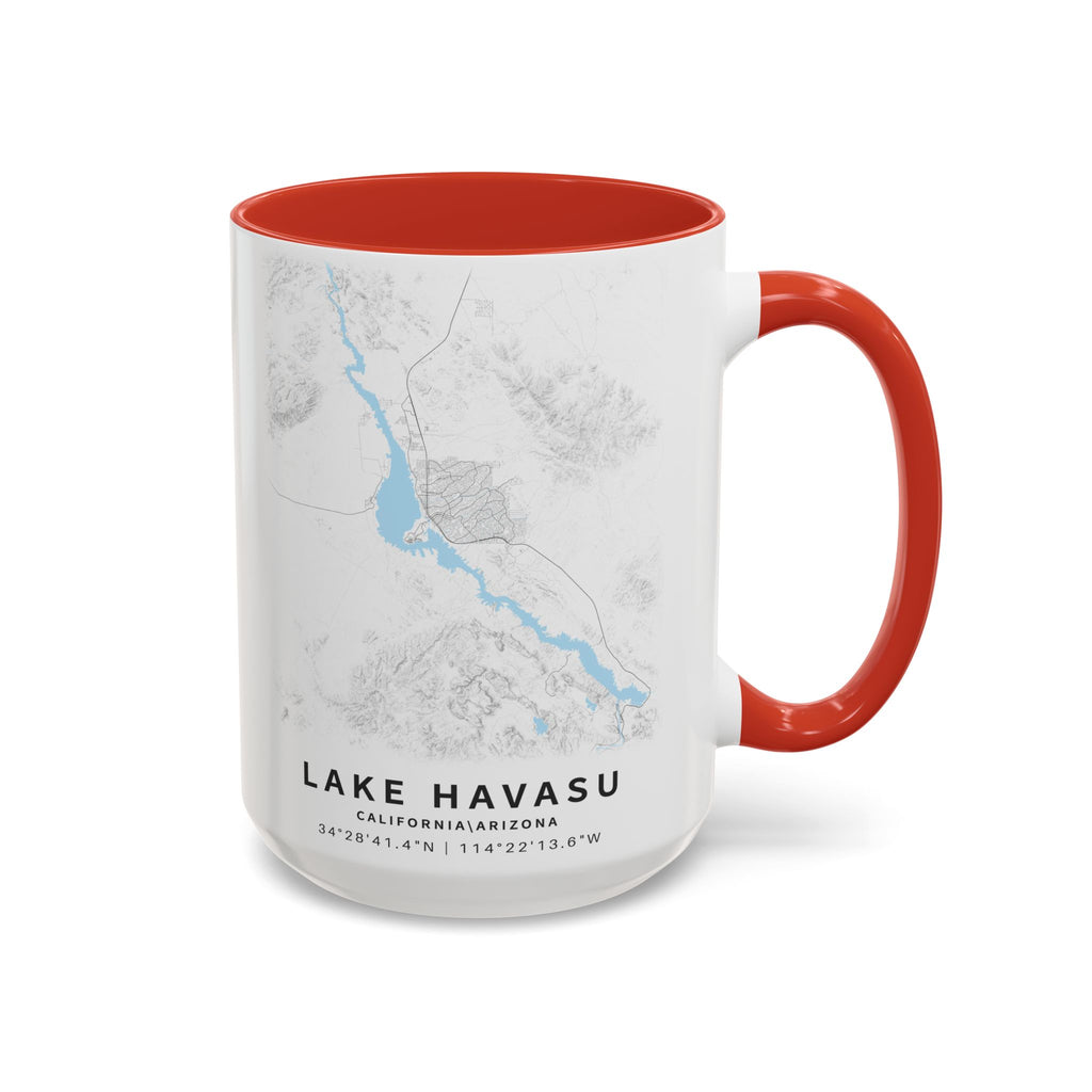 Lake Havasu map Accent Coffee Mug | 11oz 15oz