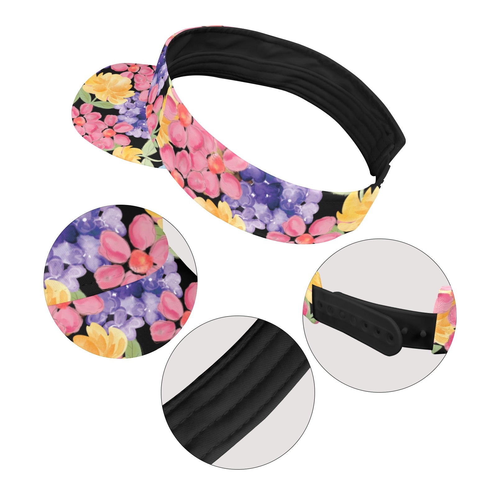 Hawaiian Flowers Sports Visor