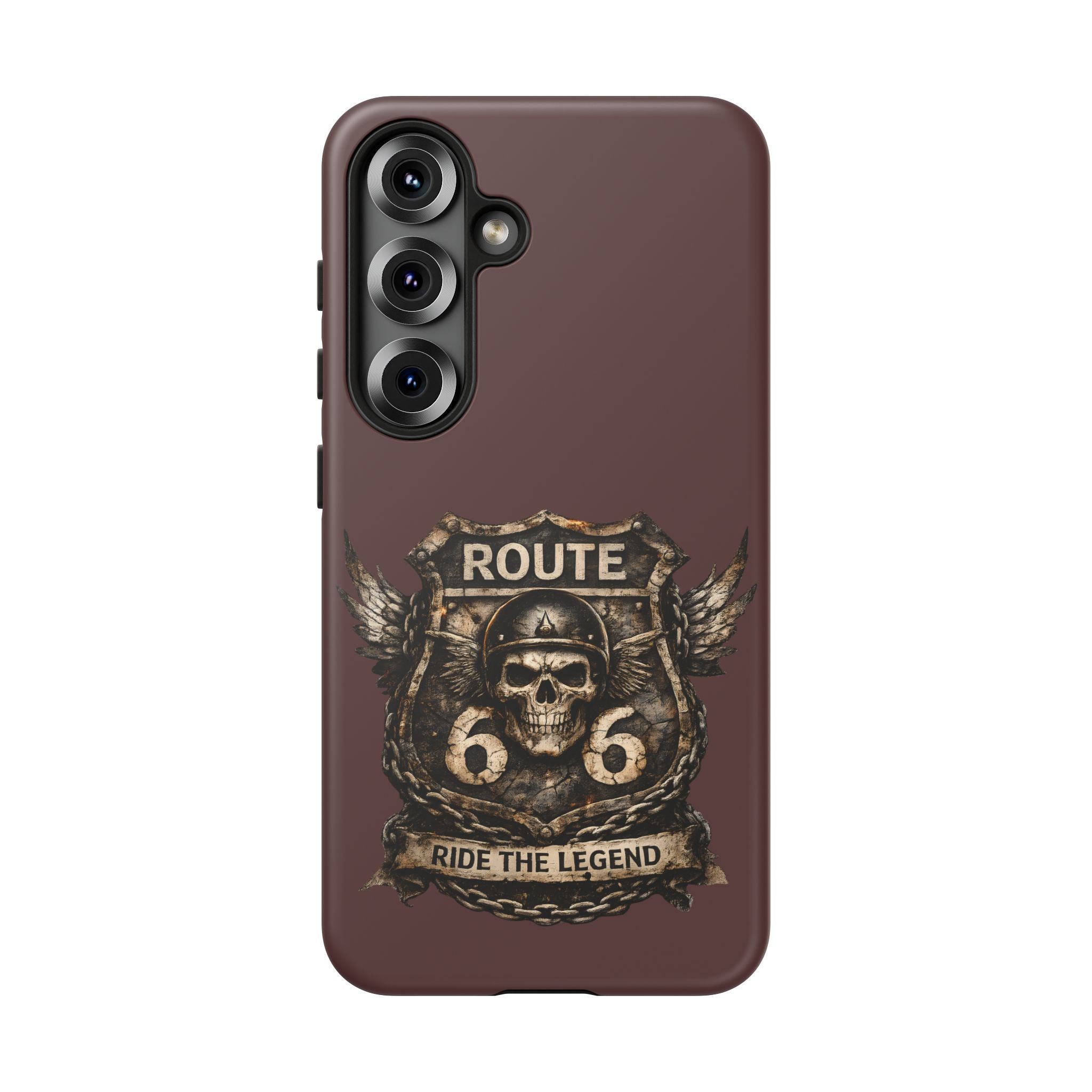 Route 66 Skull Helmet phone case | Motorcycle emblem, Ride the Legend