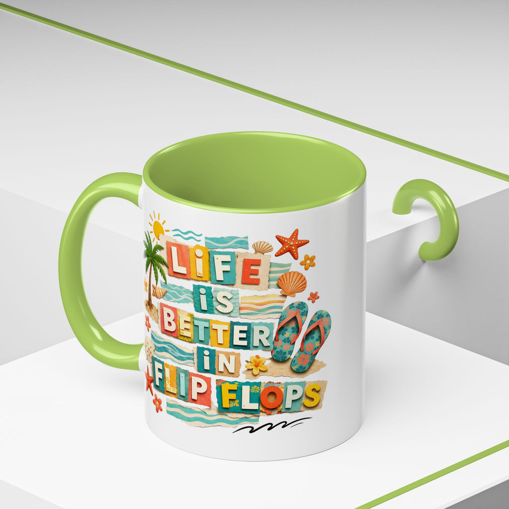 Life Is Better in Flip Flops Mug | Beach Summer Coffee Cup