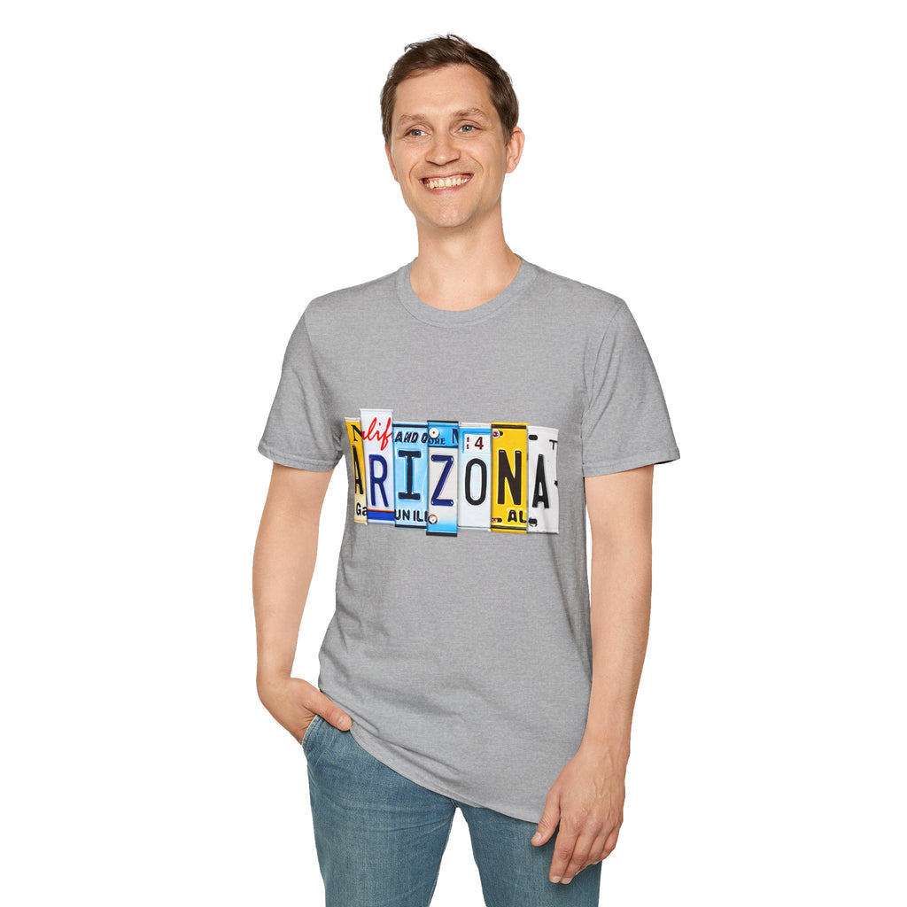 Arizona License Plate Collage T-Shirt | State Graphic Tee