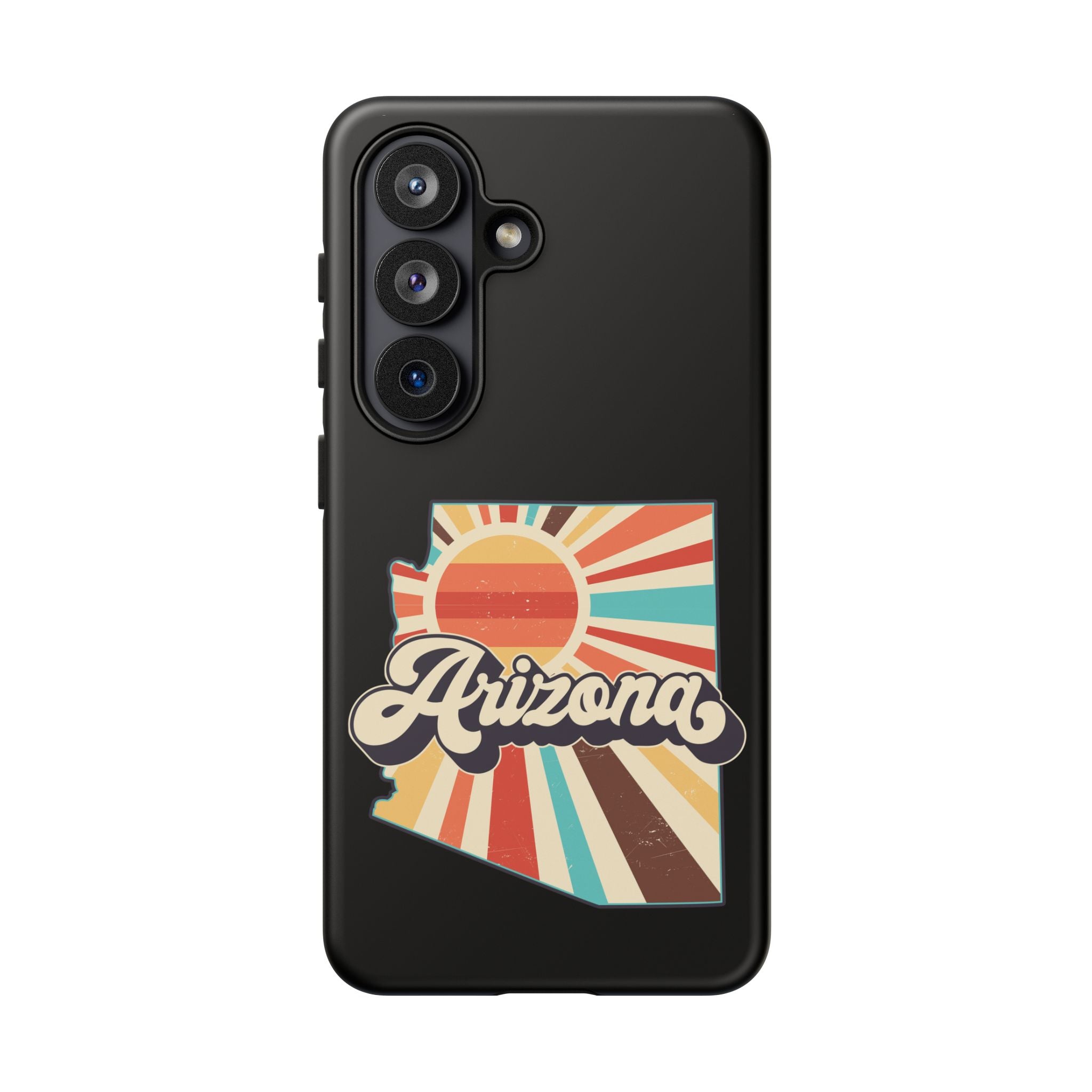 Arizona State Outline Retro Sunset Phone Case | AZ Tough Case
