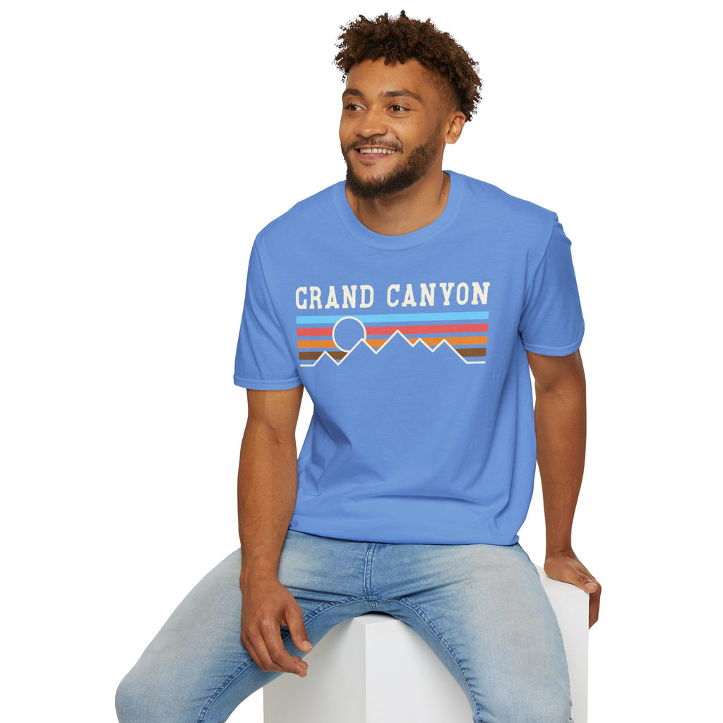 Grand Canyon Retro Sunset T-Shirt | Printed Front and Back National Park Landscape