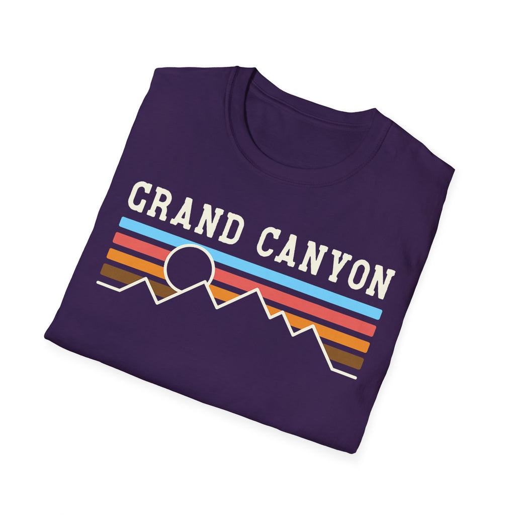 Grand Canyon Retro Sunset T-Shirt | Printed Front and Back National Park Landscape