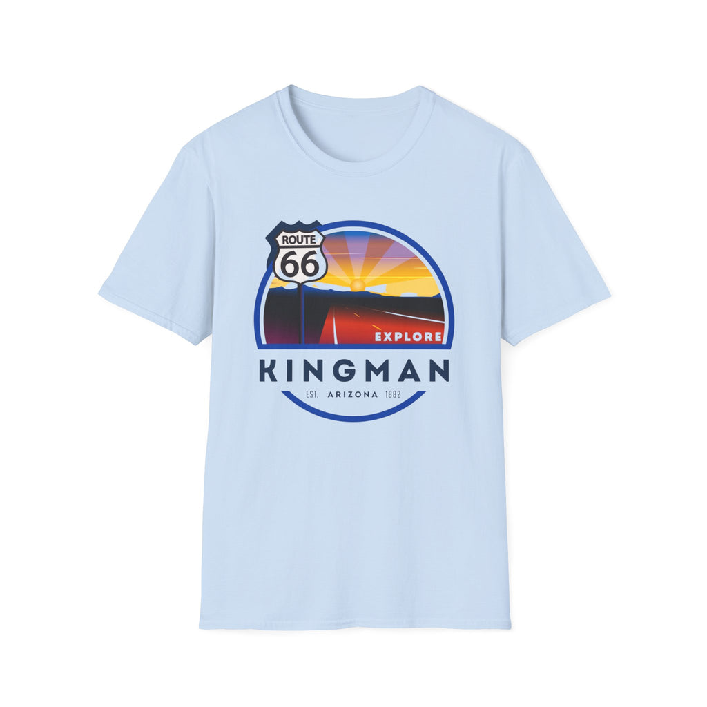Route 66 Kingman Arizona T-Shirt — Vintage Sunset Explore Graphic Tee