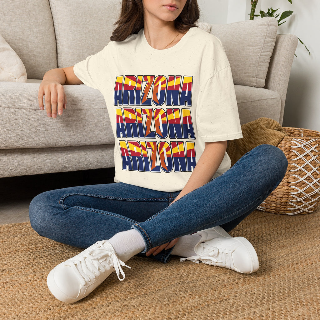 Arizona Retro Logo T‑Shirt — Vintage Sunset State Pride Tee